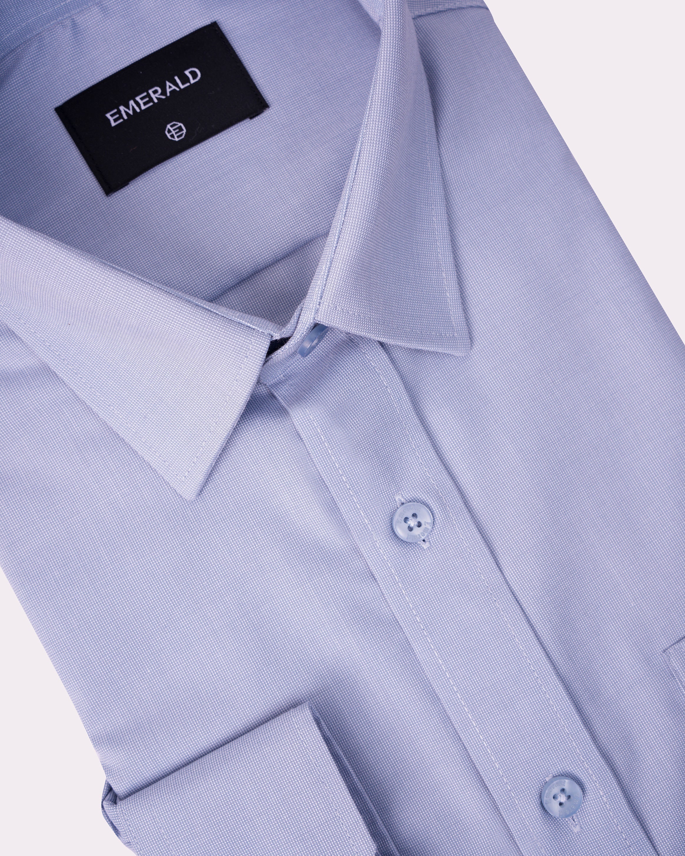 Emerald Formal Dobby Regular Fit-Dapple Grey