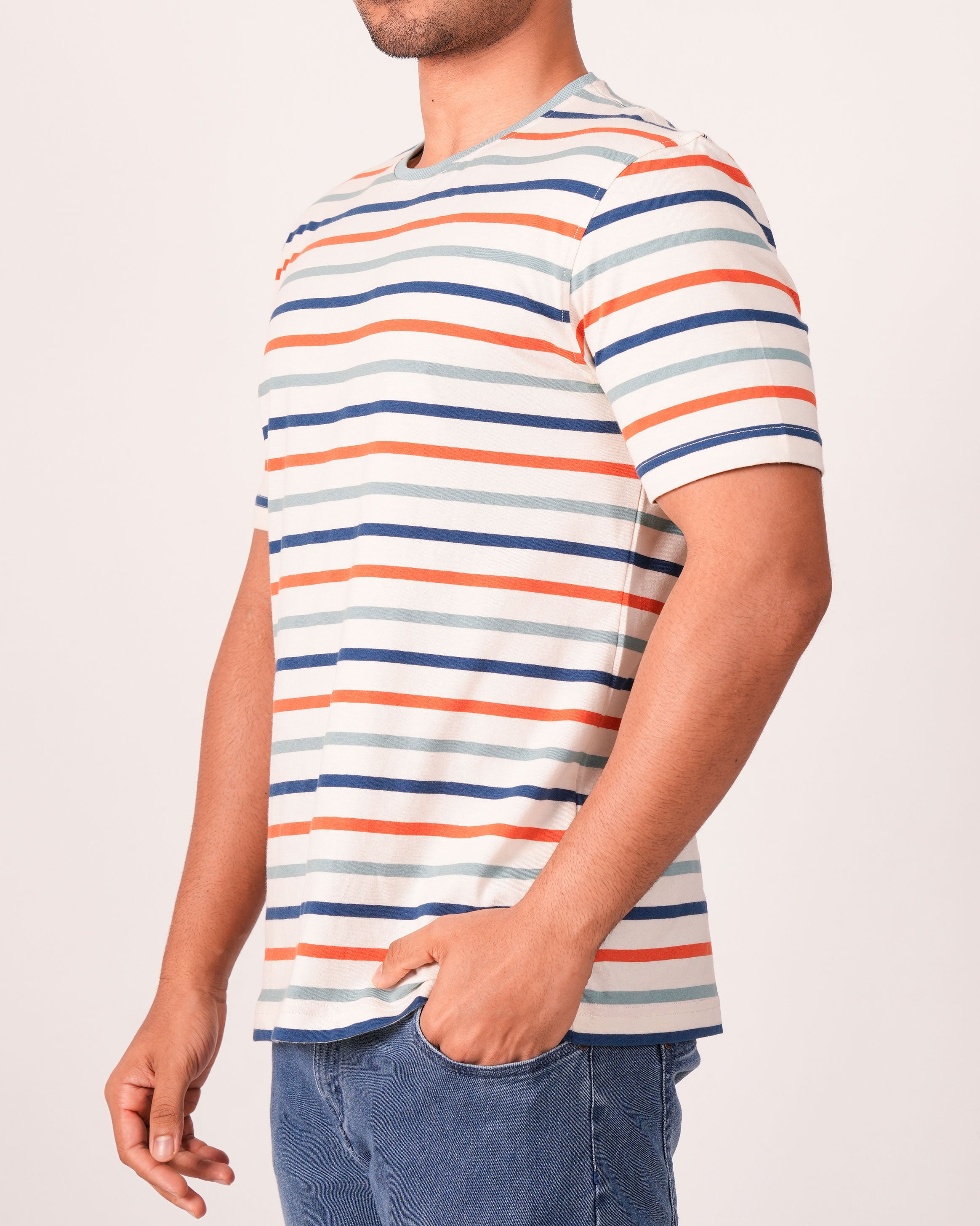 Emerald Crew Neck Slim- BLUE AQUIFER