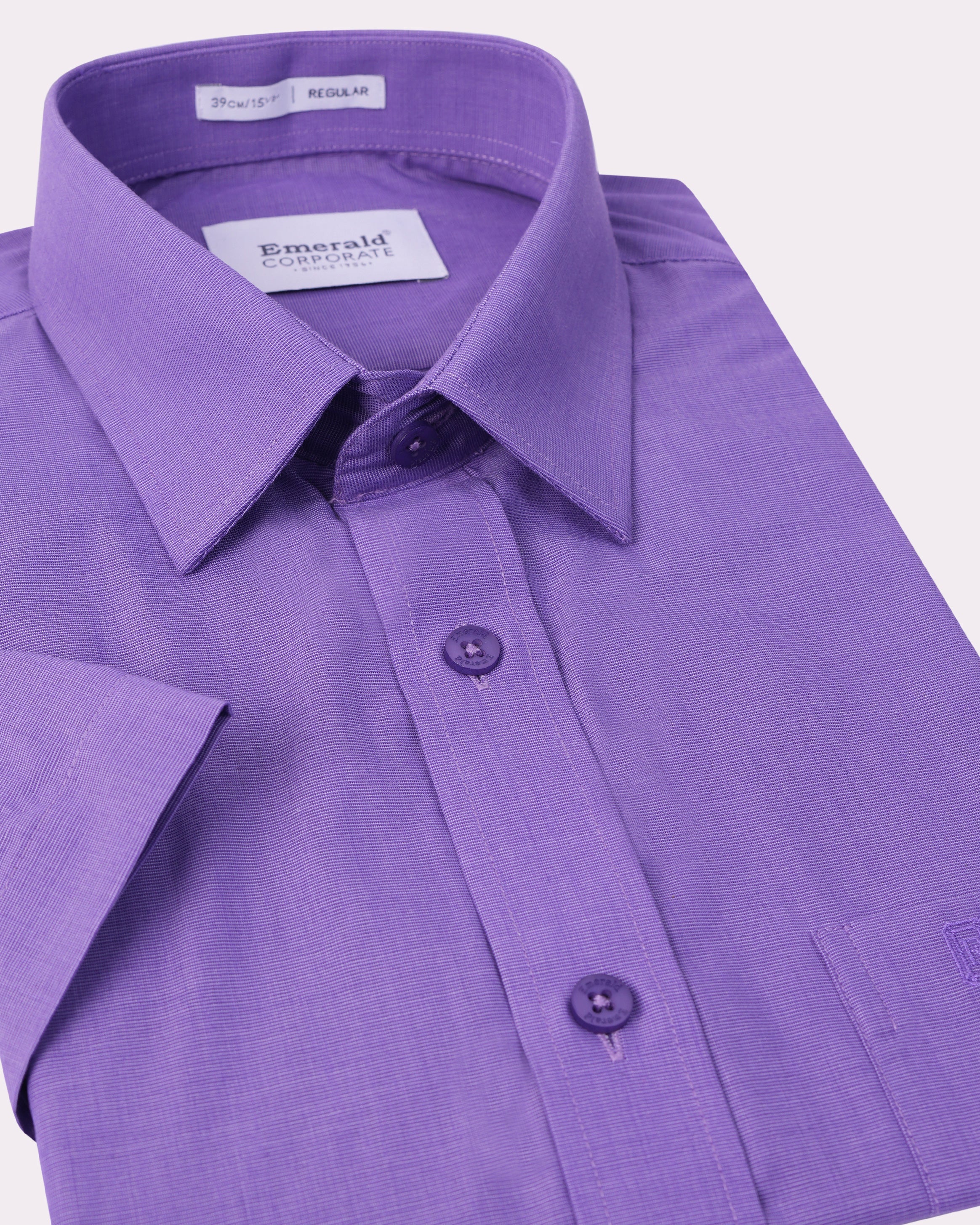 Emerald Corporate Fil A Fil Regular Fit-Bougainvillea