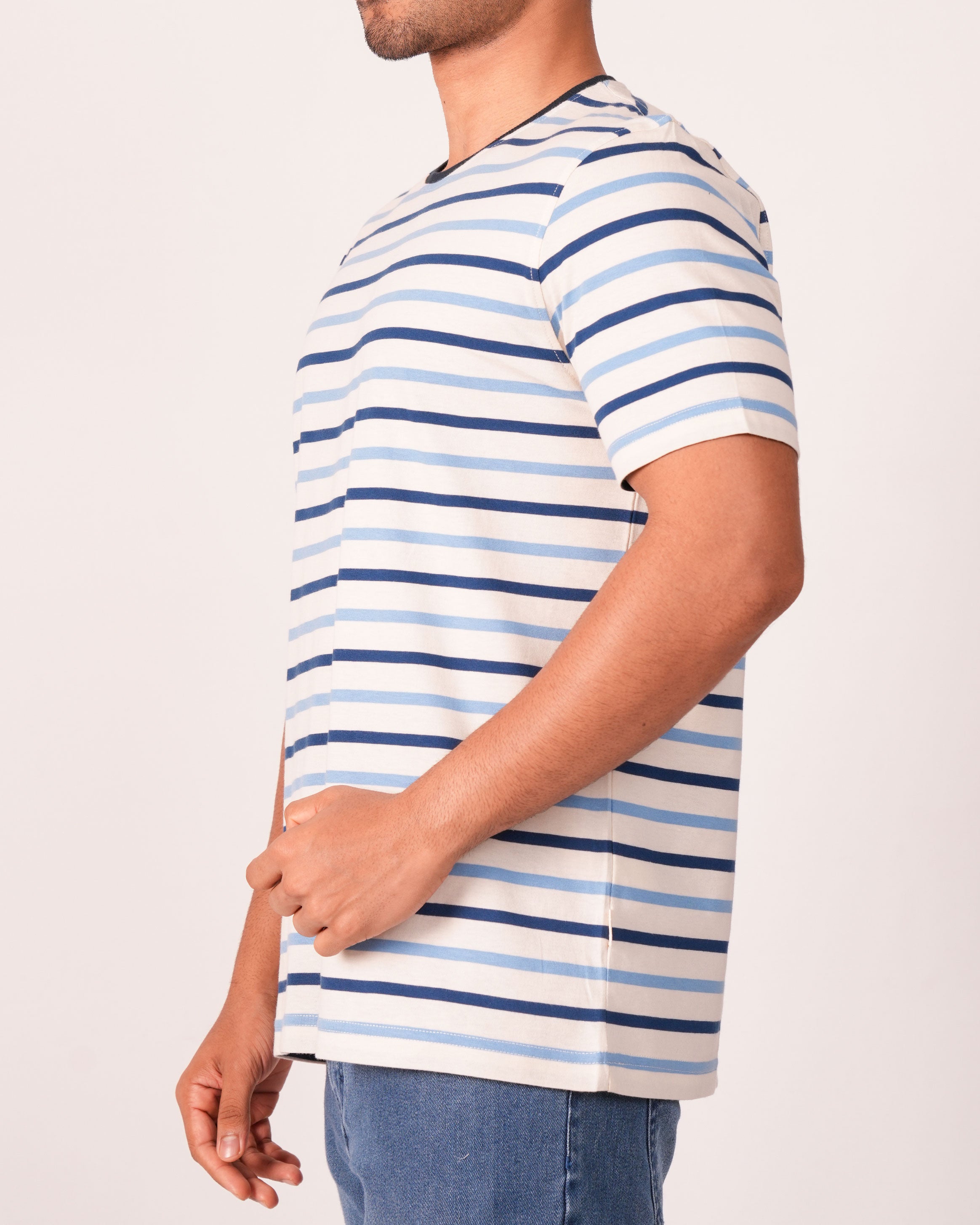 Emerald Crew Neck Slim- PATRIAT BLUE