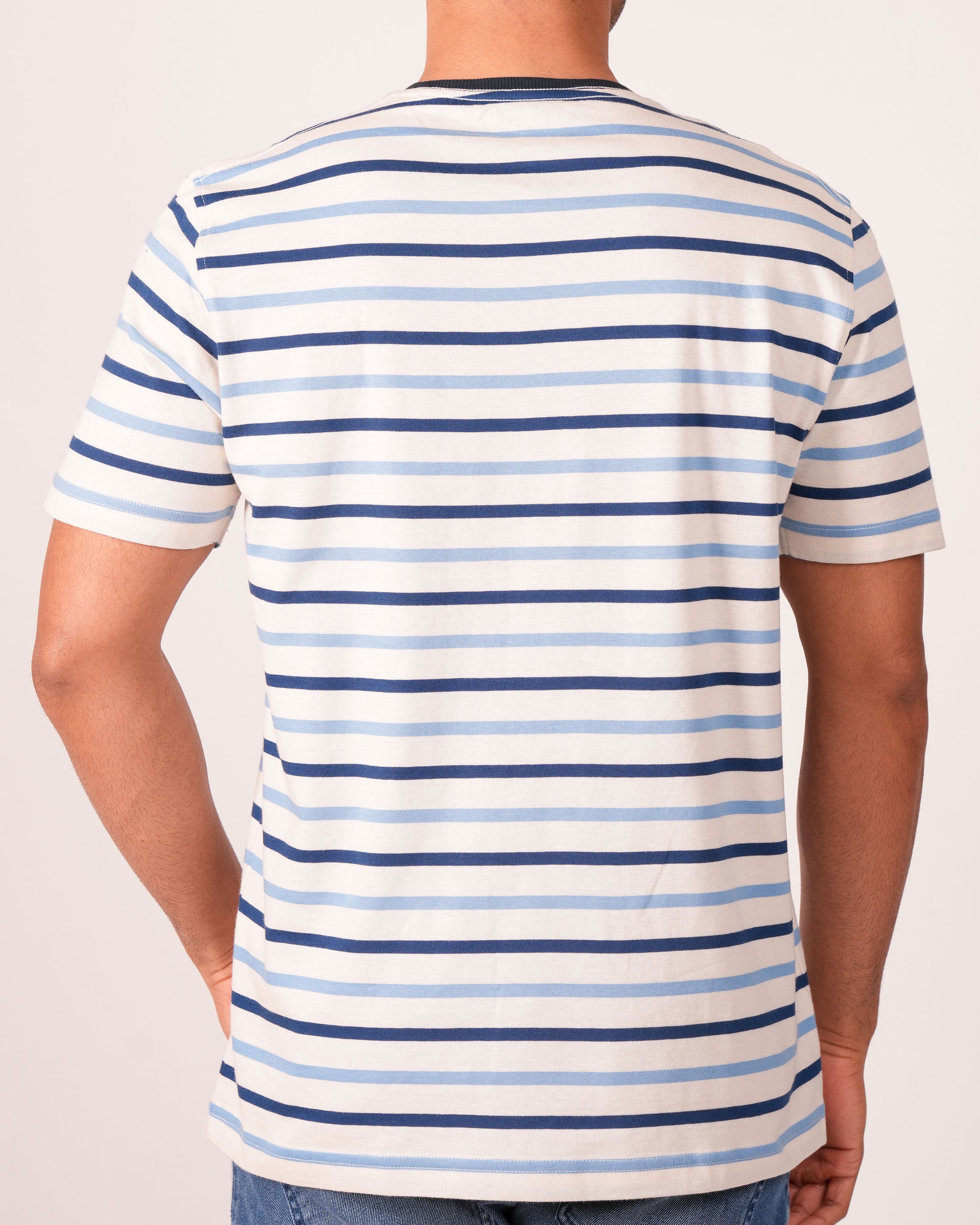 Emerald Crew Neck Slim- PATRIAT BLUE