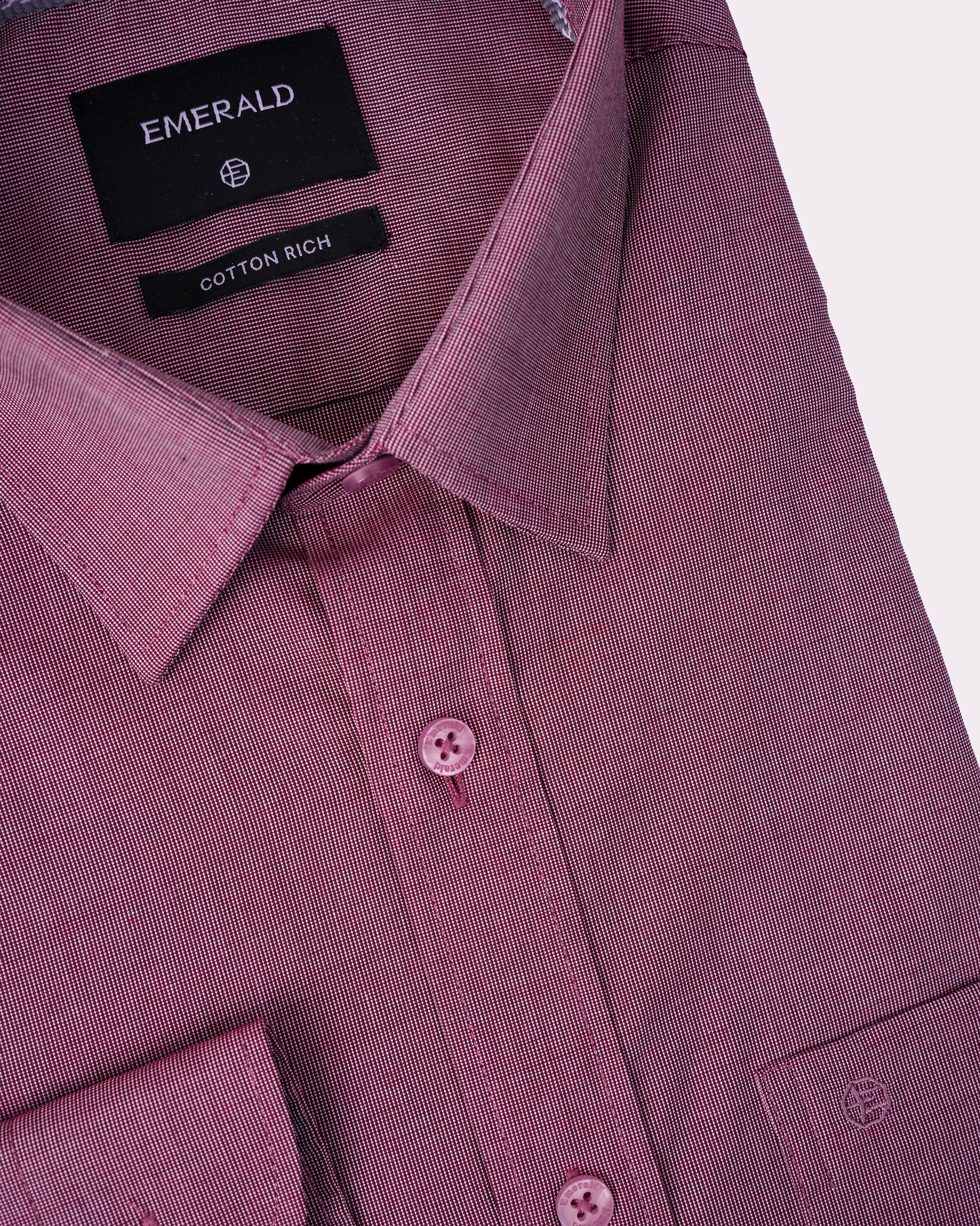 Emerald Corporate Tril A Fil Regular Fit-Bright Rose