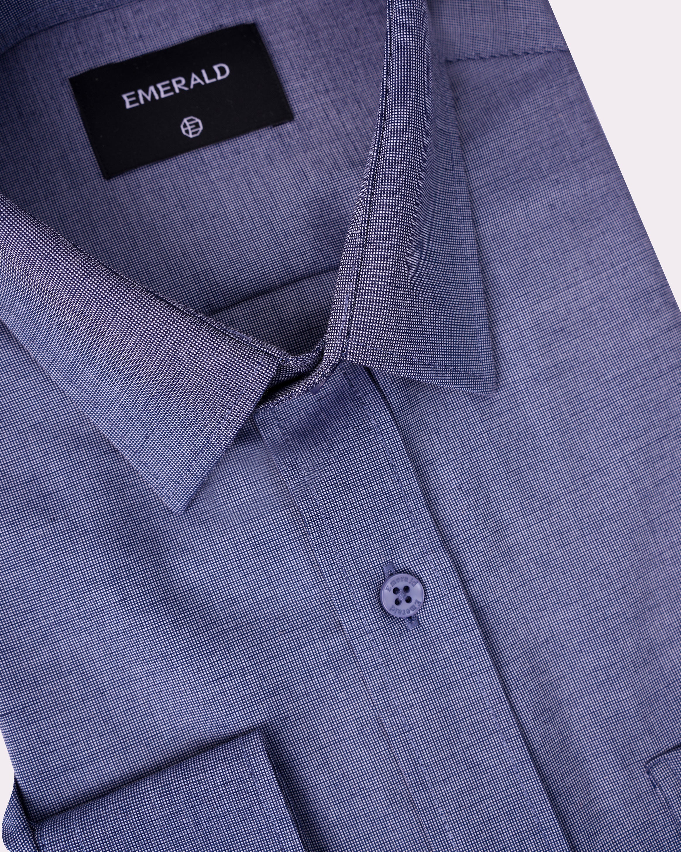 Emerald Formal Dobby Regular Fit-Astral Aura