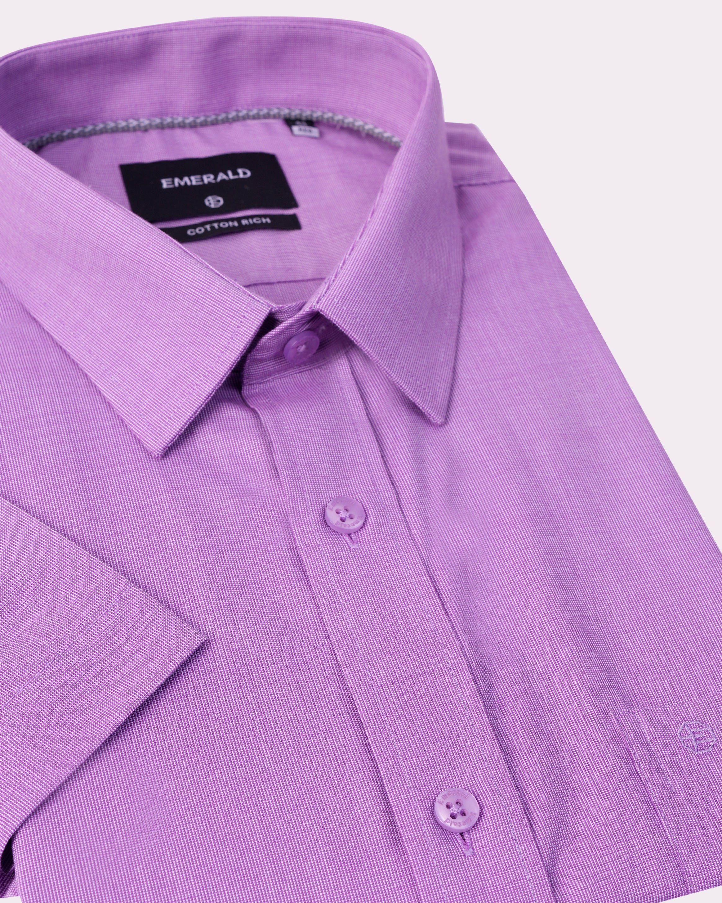 Emerald Corporate Tril A Fil Regular Fit-Medium Violet
