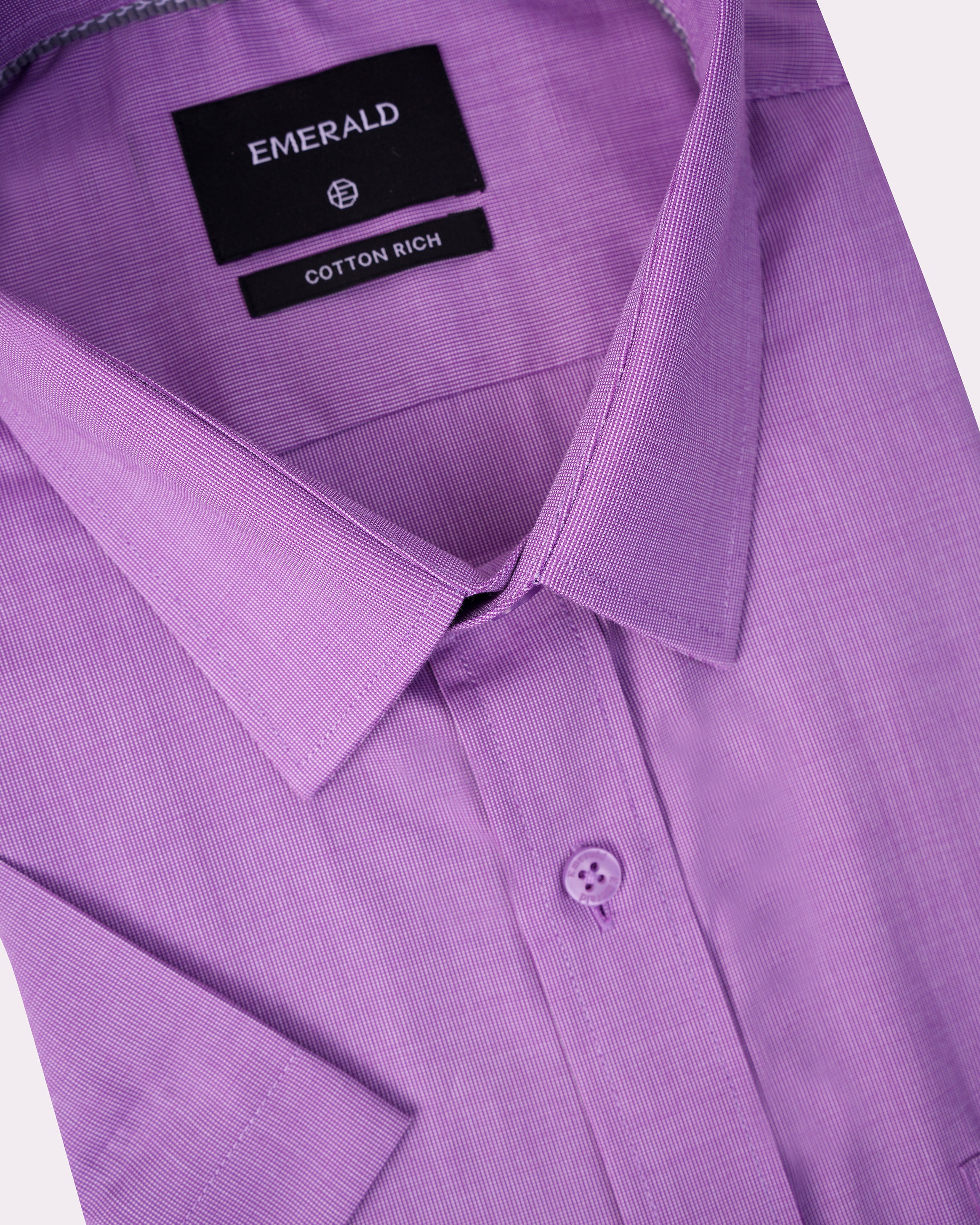 Emerald Corporate Tril A Fil Regular Fit-Medium Violet