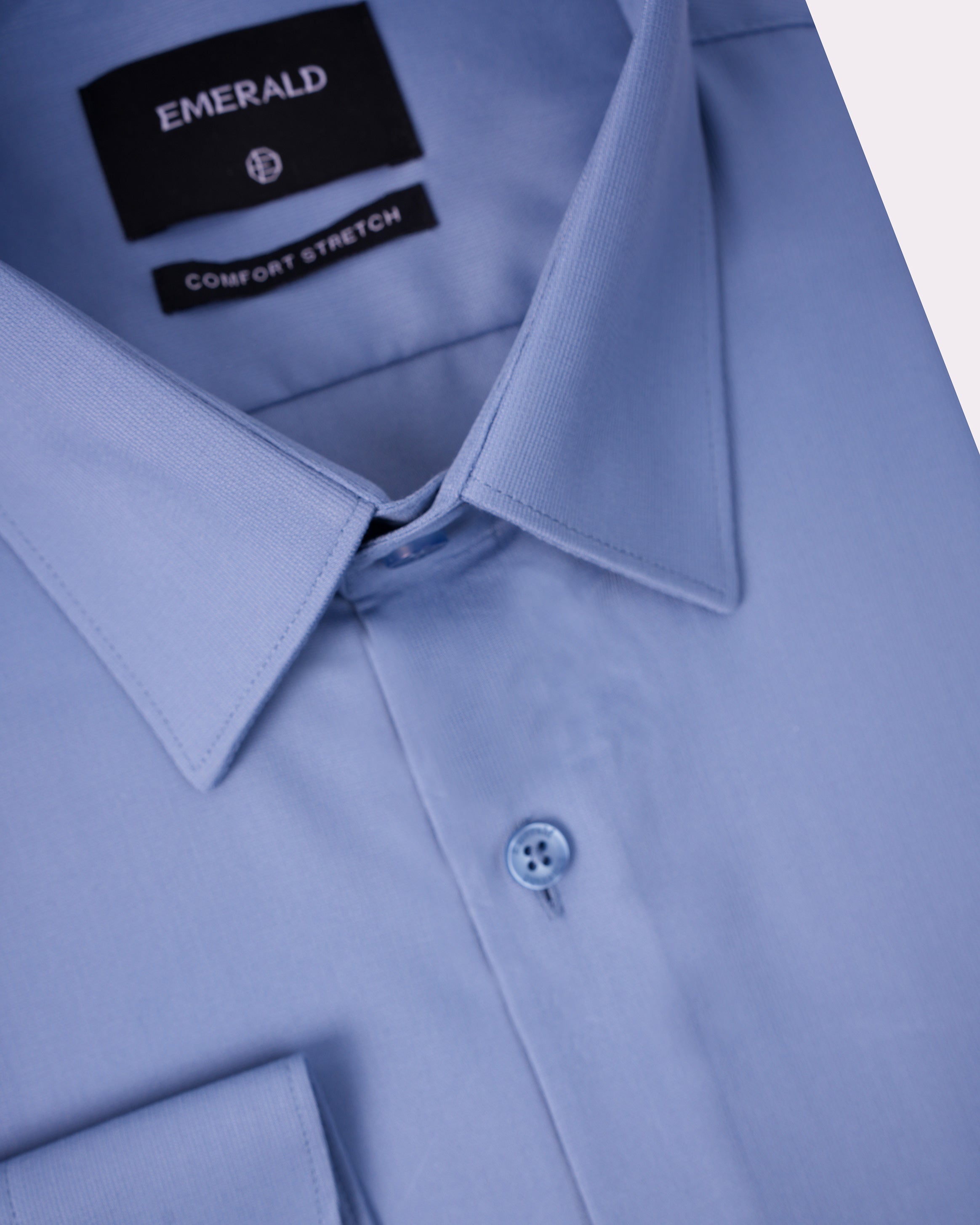Emerald Formal Dobby Slim Fit-China Blue