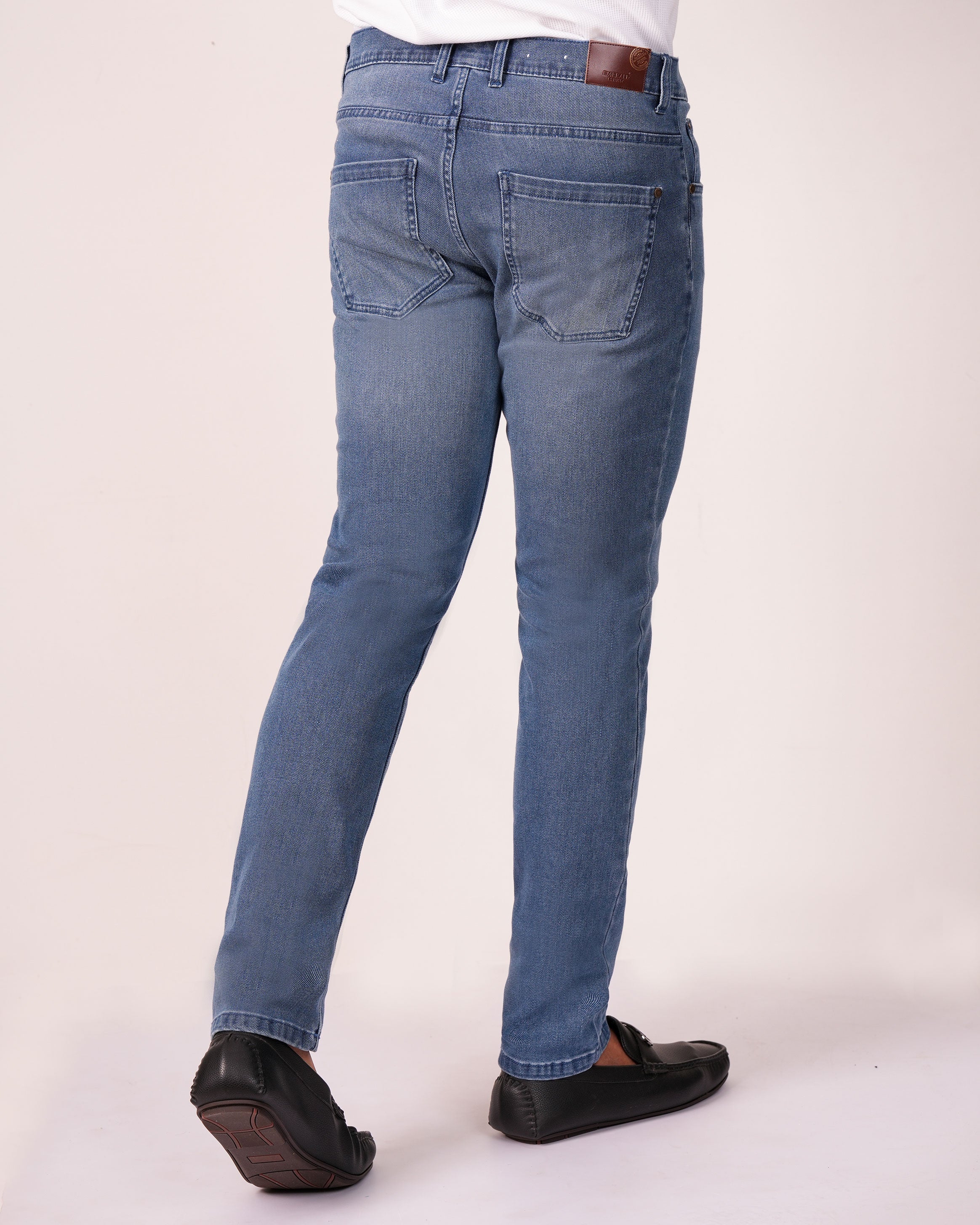 Emerald Denim Light Wash Slim Fit-Navy
