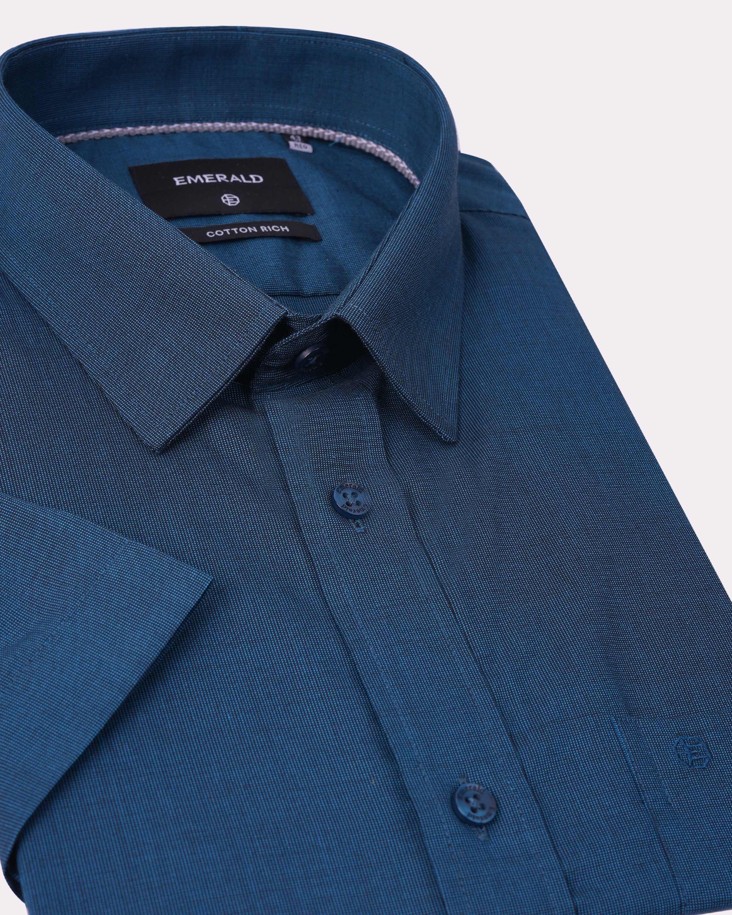 Emerald Corporate Tril A Fil Regular Fit-Midnight
