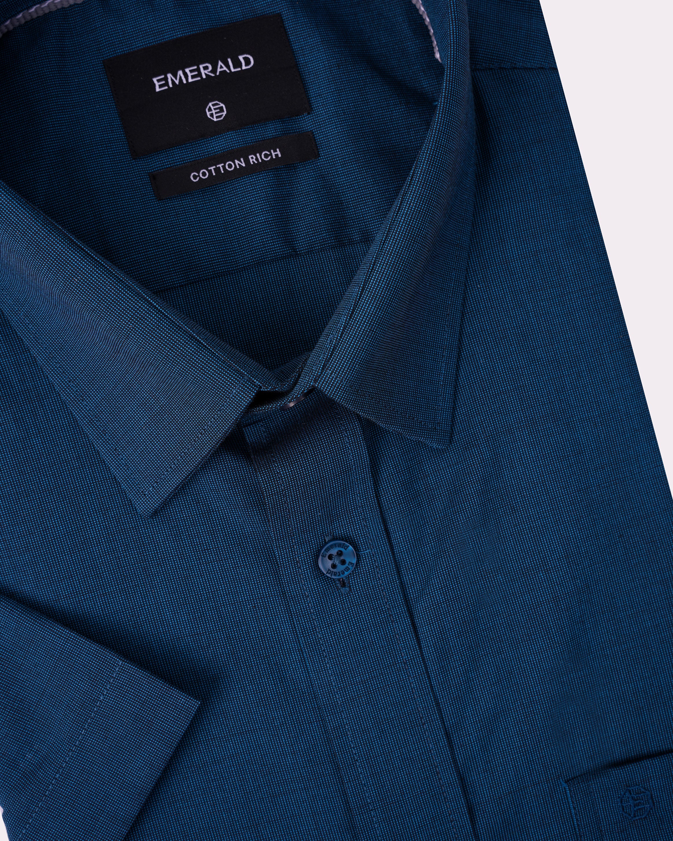 Emerald Corporate Tril A Fil Regular Fit-Midnight