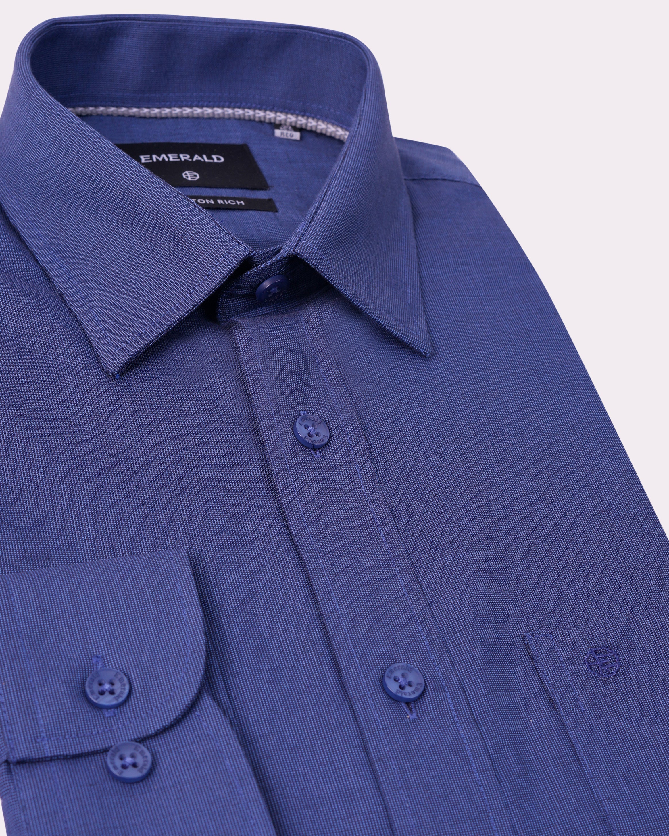 Emerald Corporate Tril A Fil Regular Fit-Blue Bell