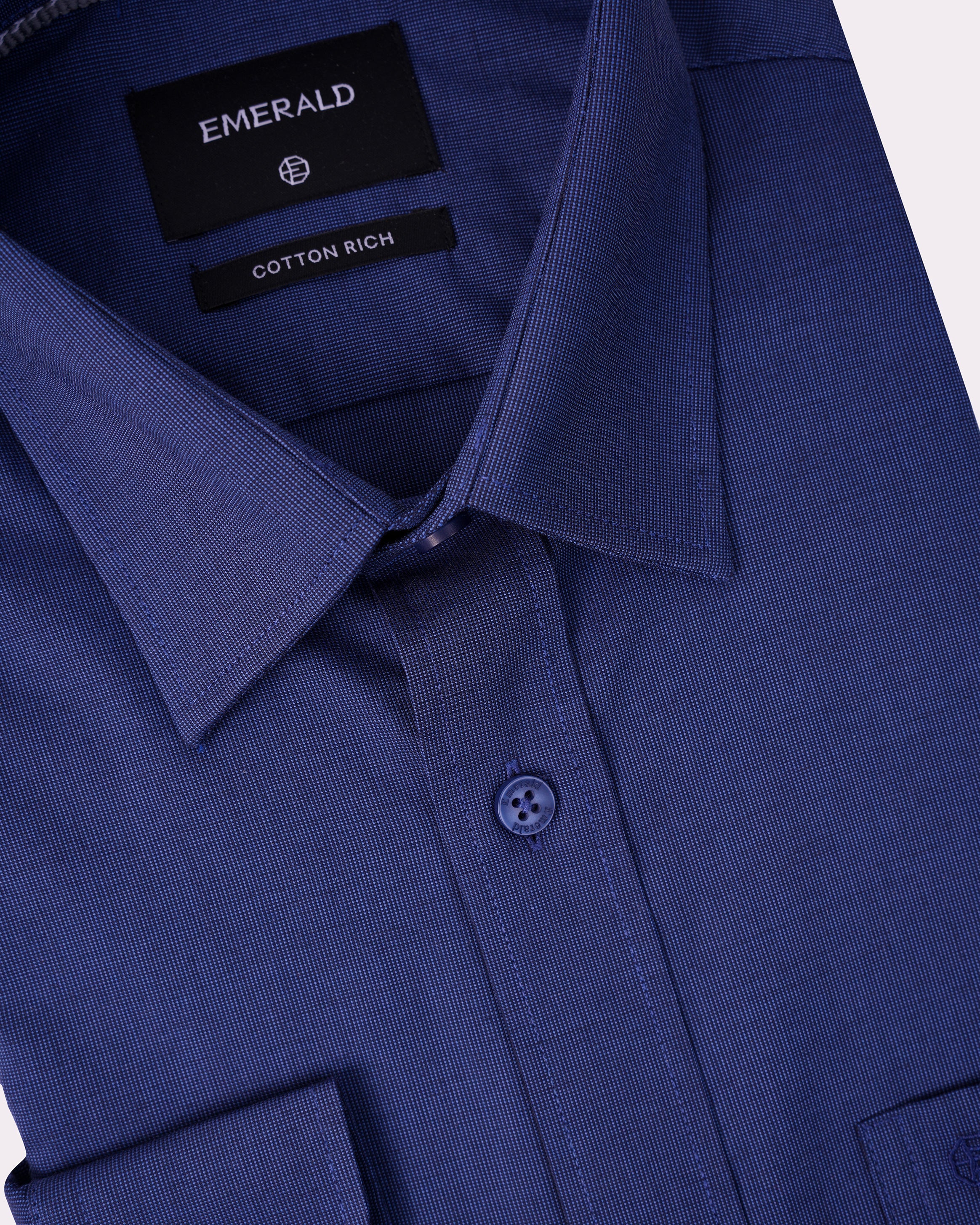 Emerald Corporate Tril A Fil Regular Fit-Blue Bell