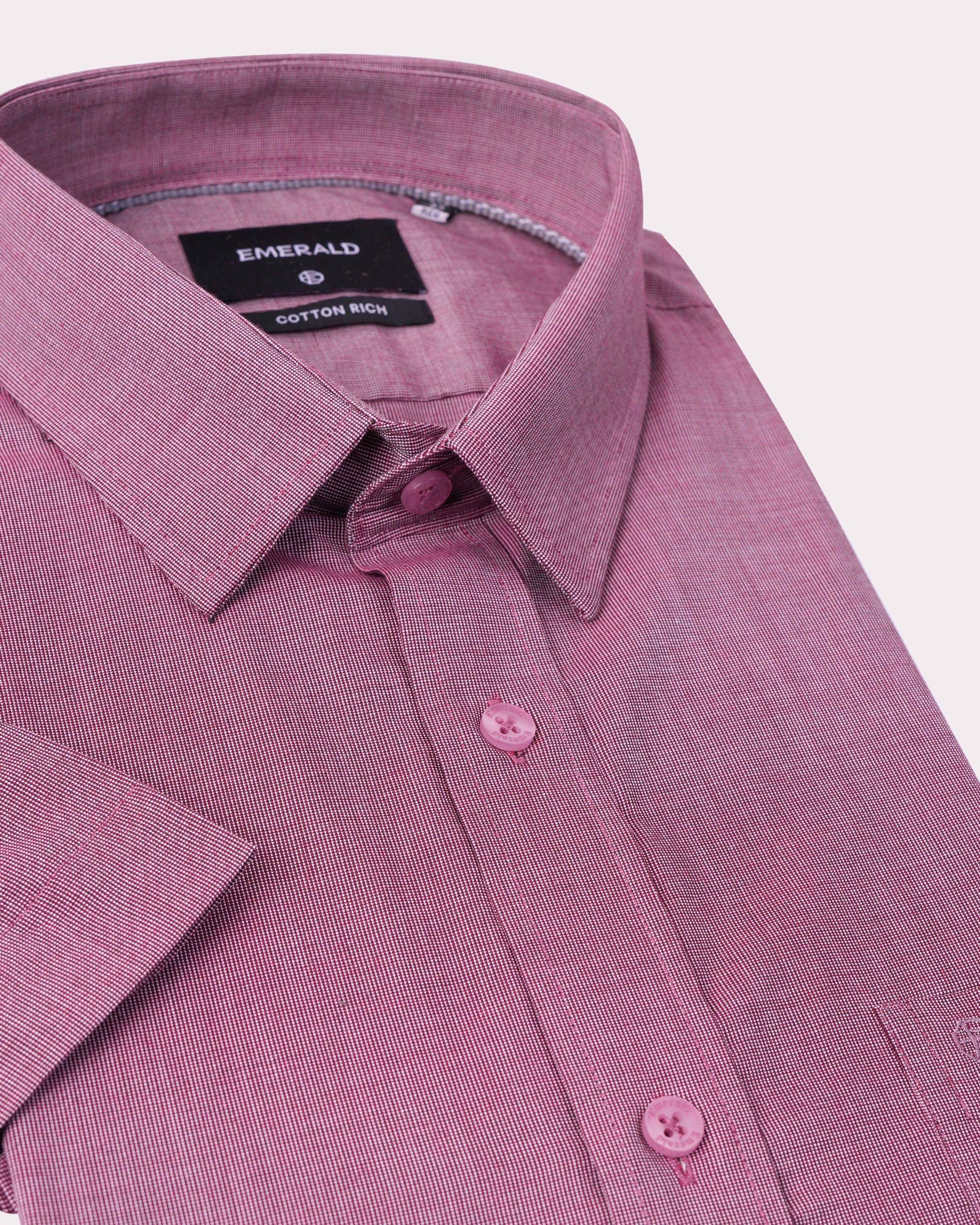 Emerald Corporate Tril A Fil Regular Fit-Bright Rose