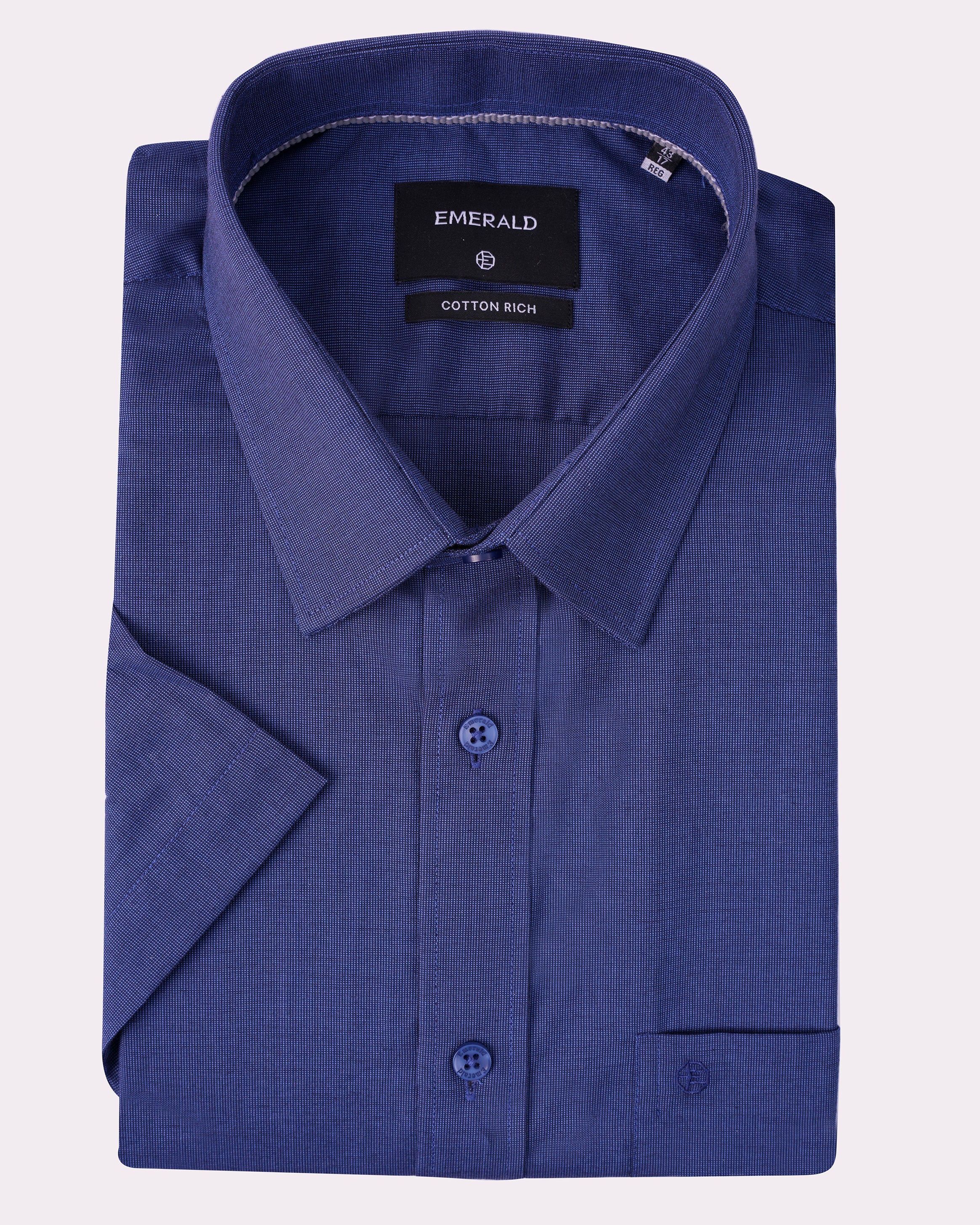 Emerald Corporate Tril A Fil Regular Fit-Blue Bell