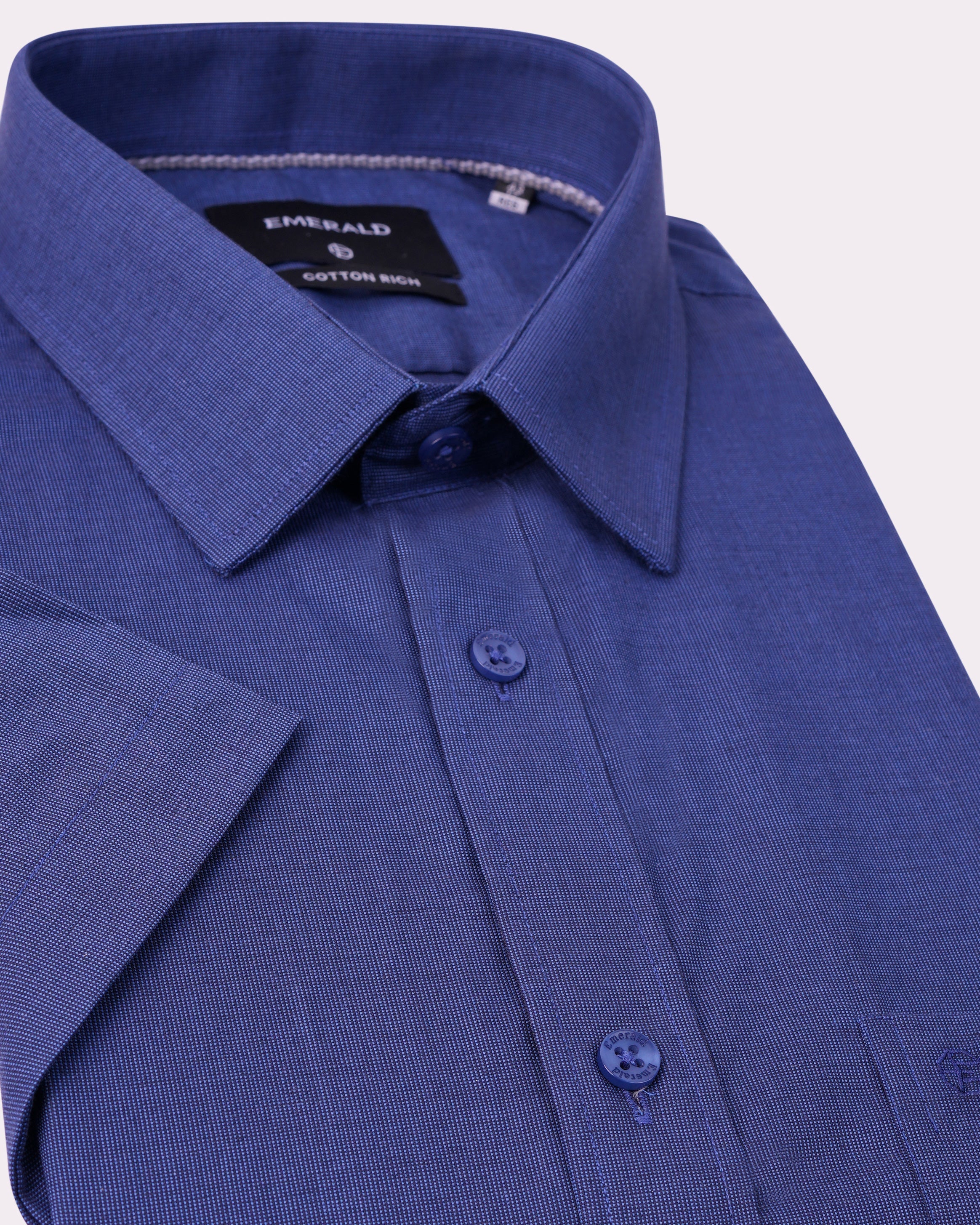 Emerald Corporate Tril A Fil Regular Fit-Blue Bell