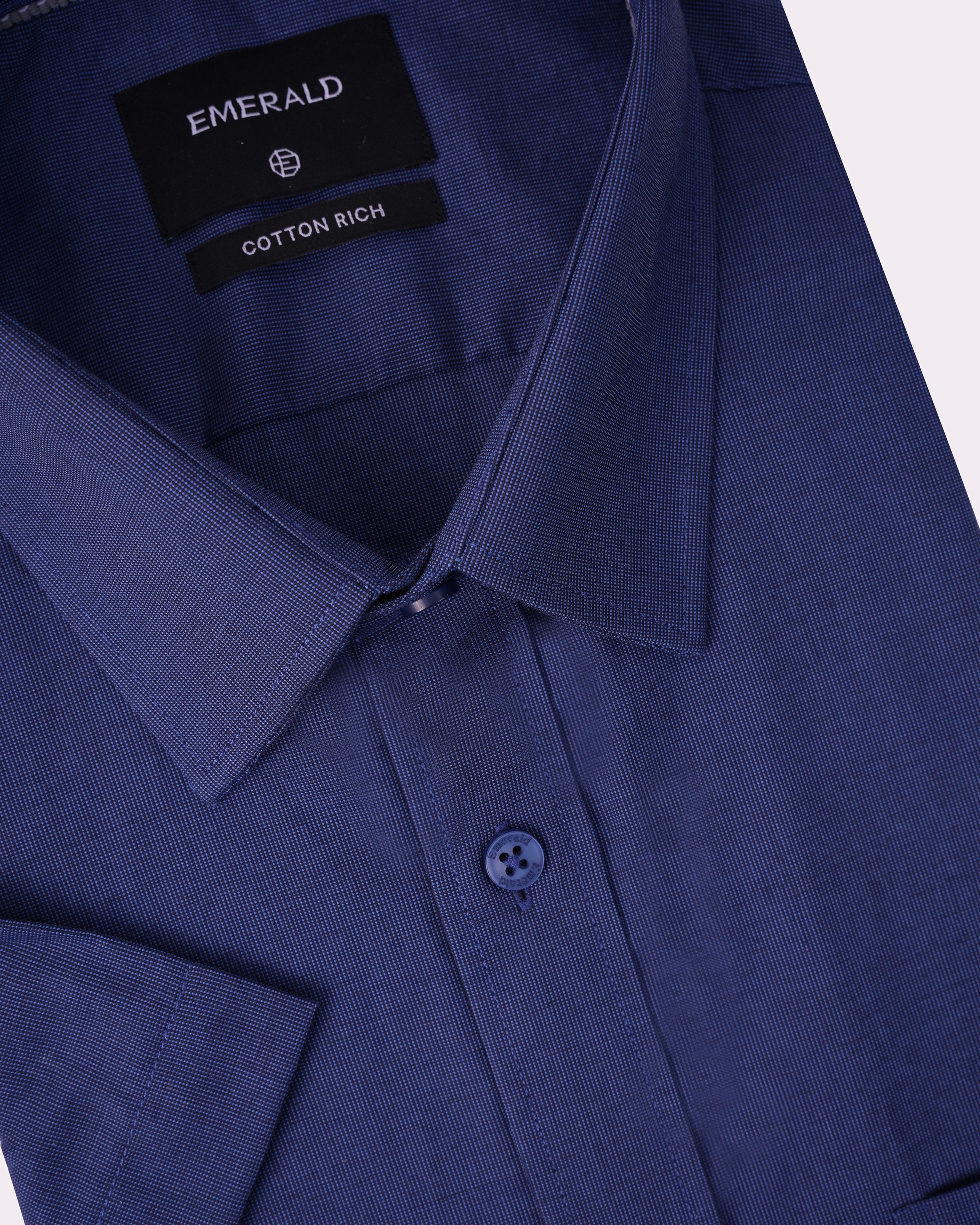Emerald Corporate Tril A Fil Regular Fit-Blue Bell
