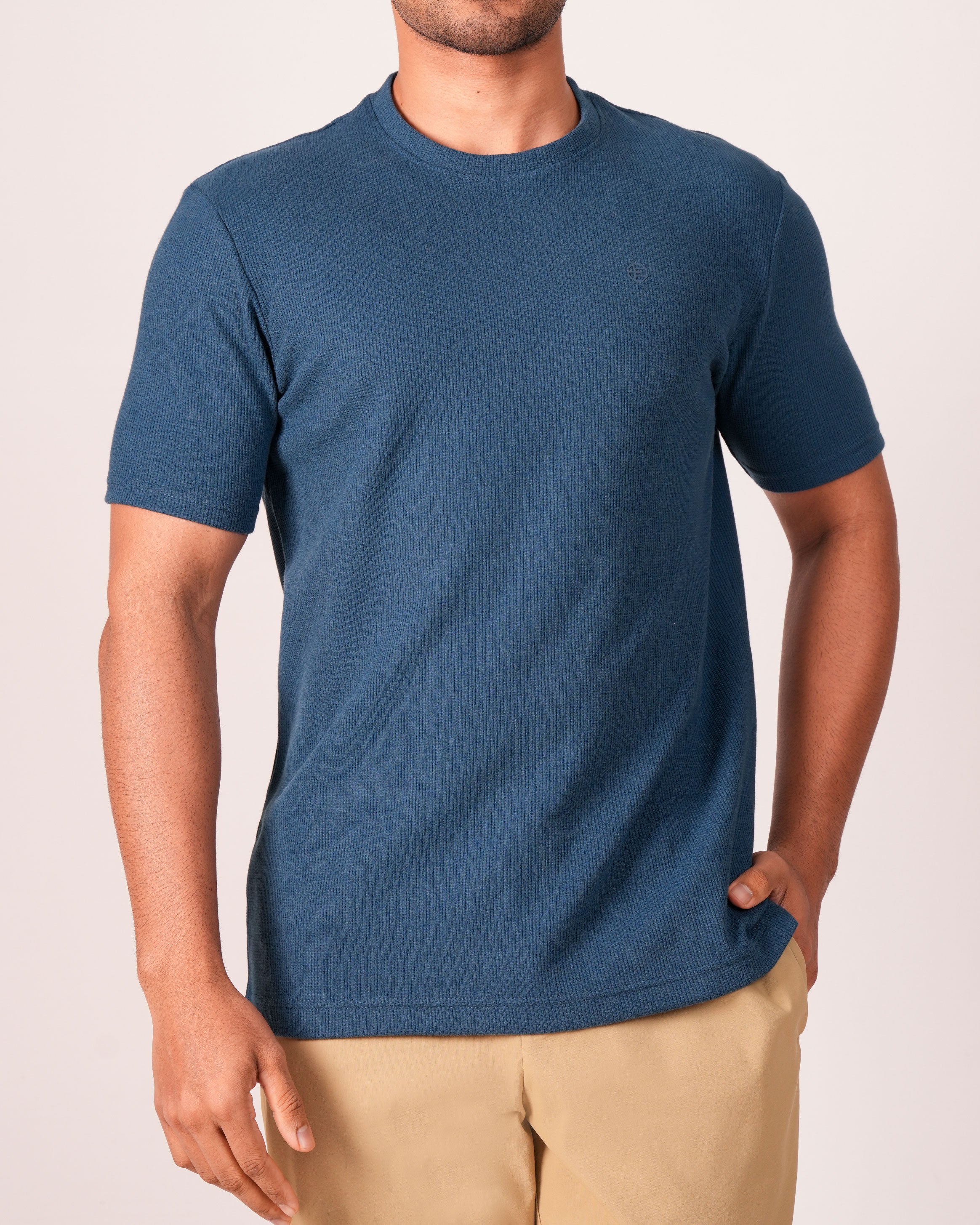 Emerald Crew Neck Slim-MID NIGHT