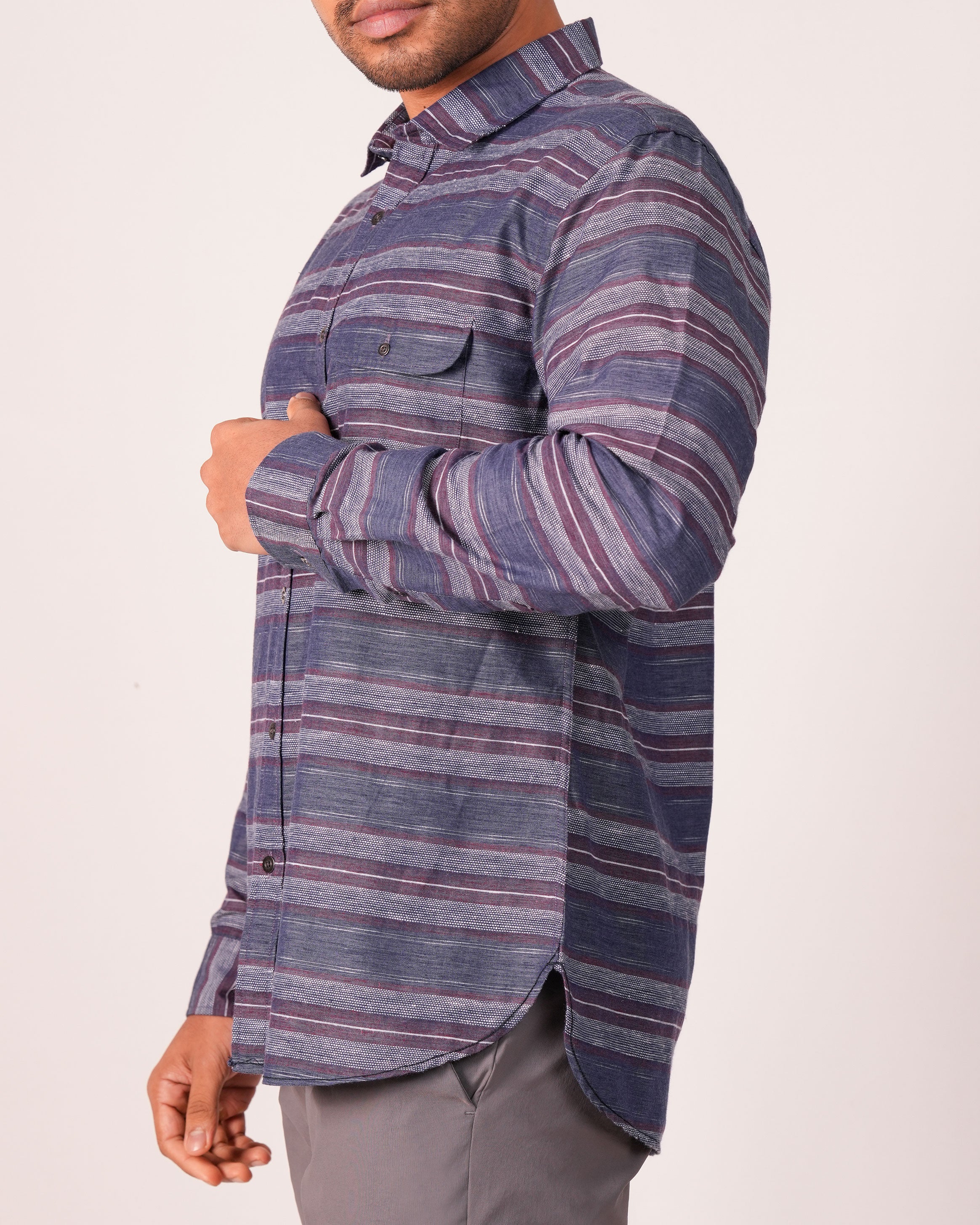 Emerald Casual Slim Fs- PLUM WINE