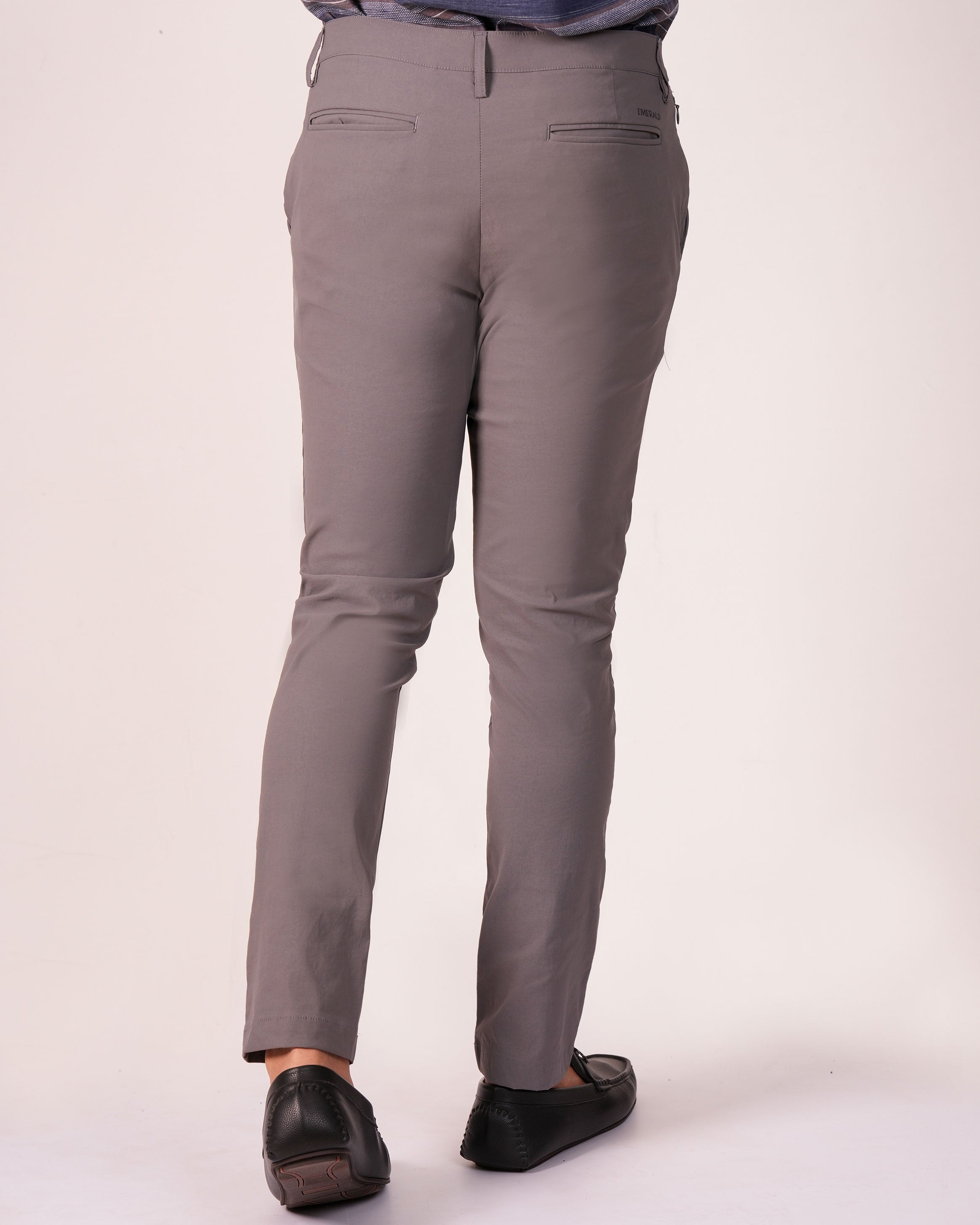 Emerald Utilitech Chino Plain Slim Fit-Charcoal