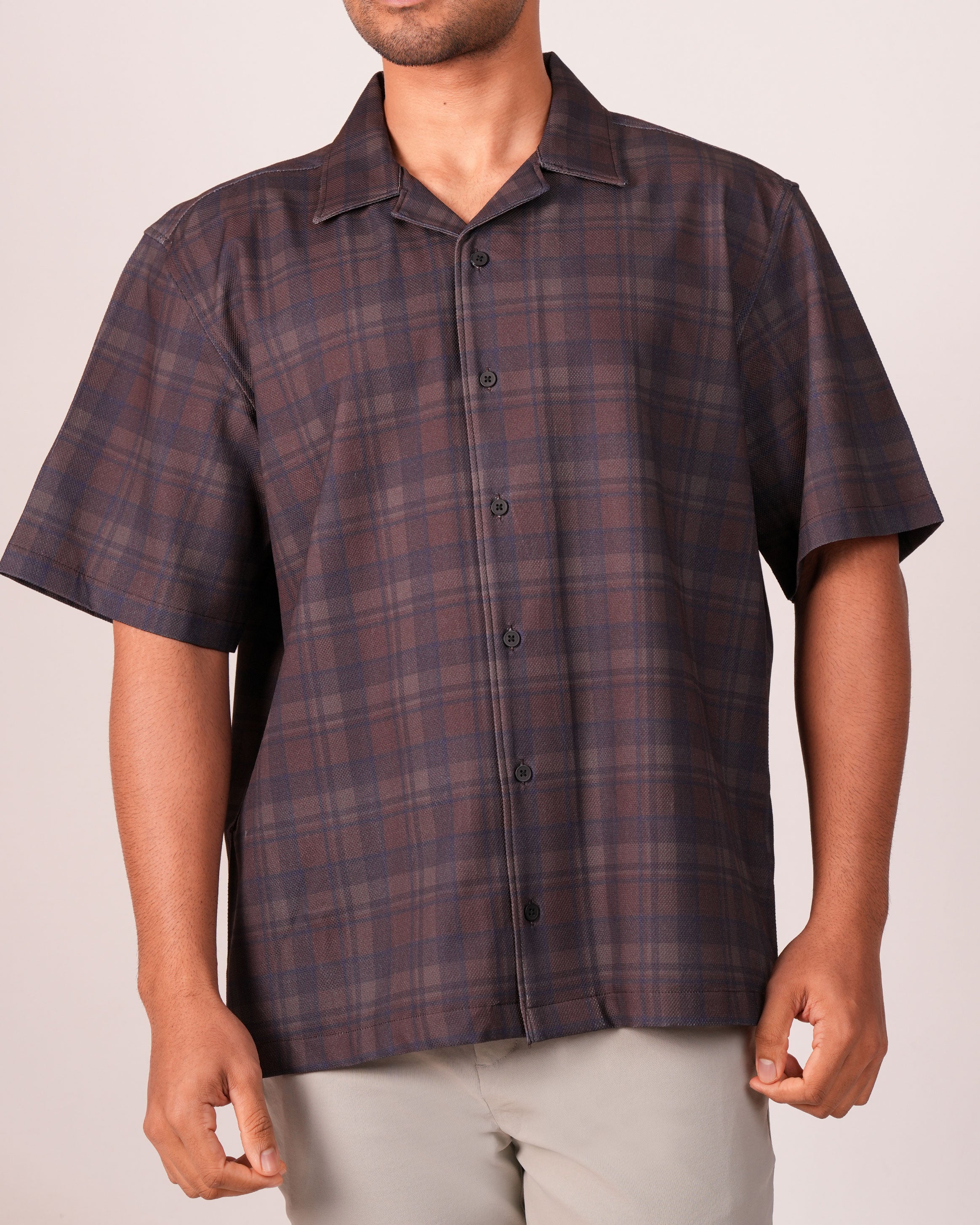Emerald Casual Oversized Hs- BROWN RAWHIDE
