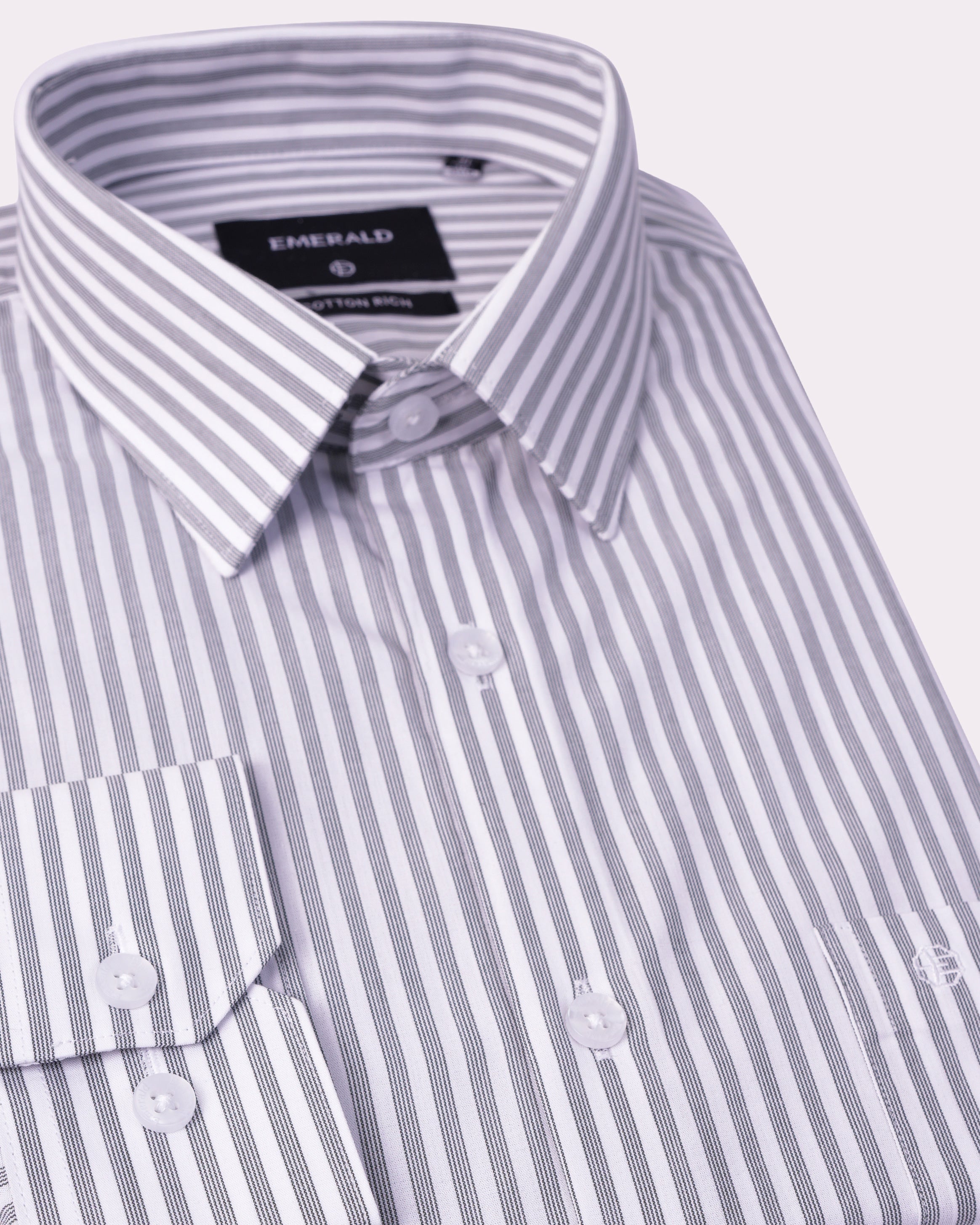 Emerald Formal Stripe Slim Fit-Posy Green