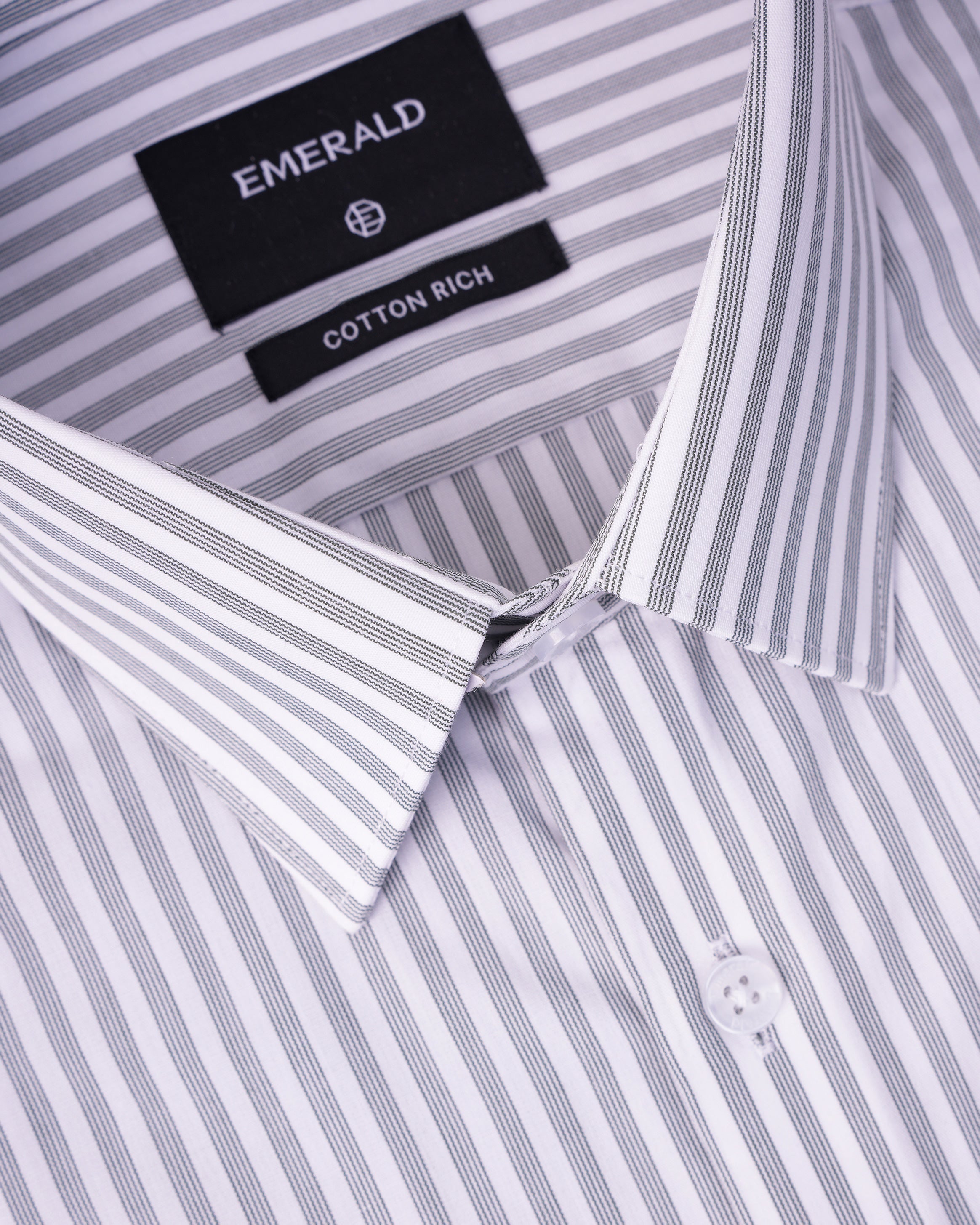 Emerald Formal Stripe Slim Fit-Posy Green