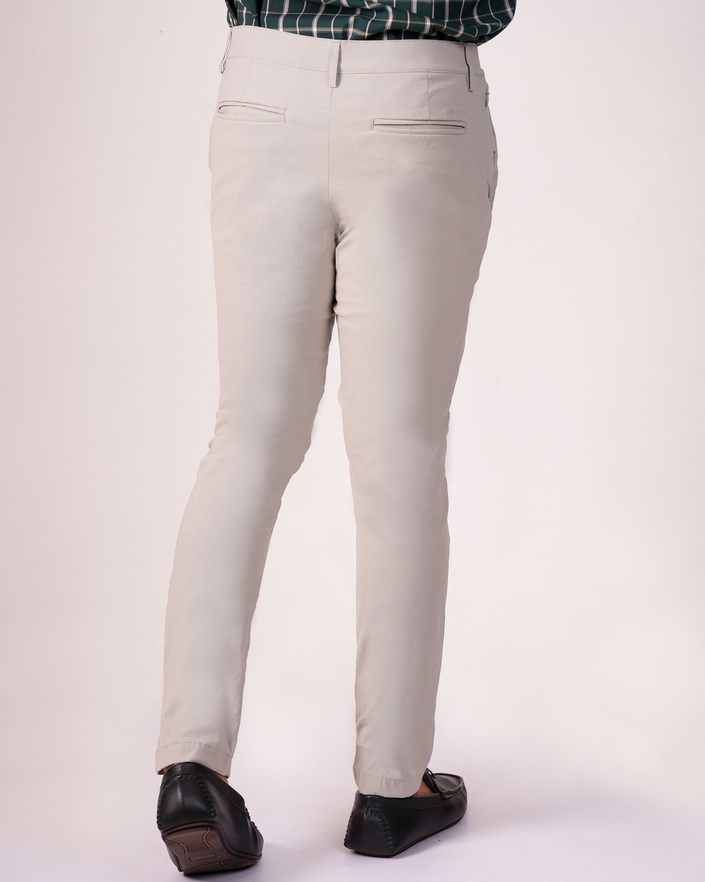 Emerald Utilitech Chino Plain Slim Fit-Cloud Burst