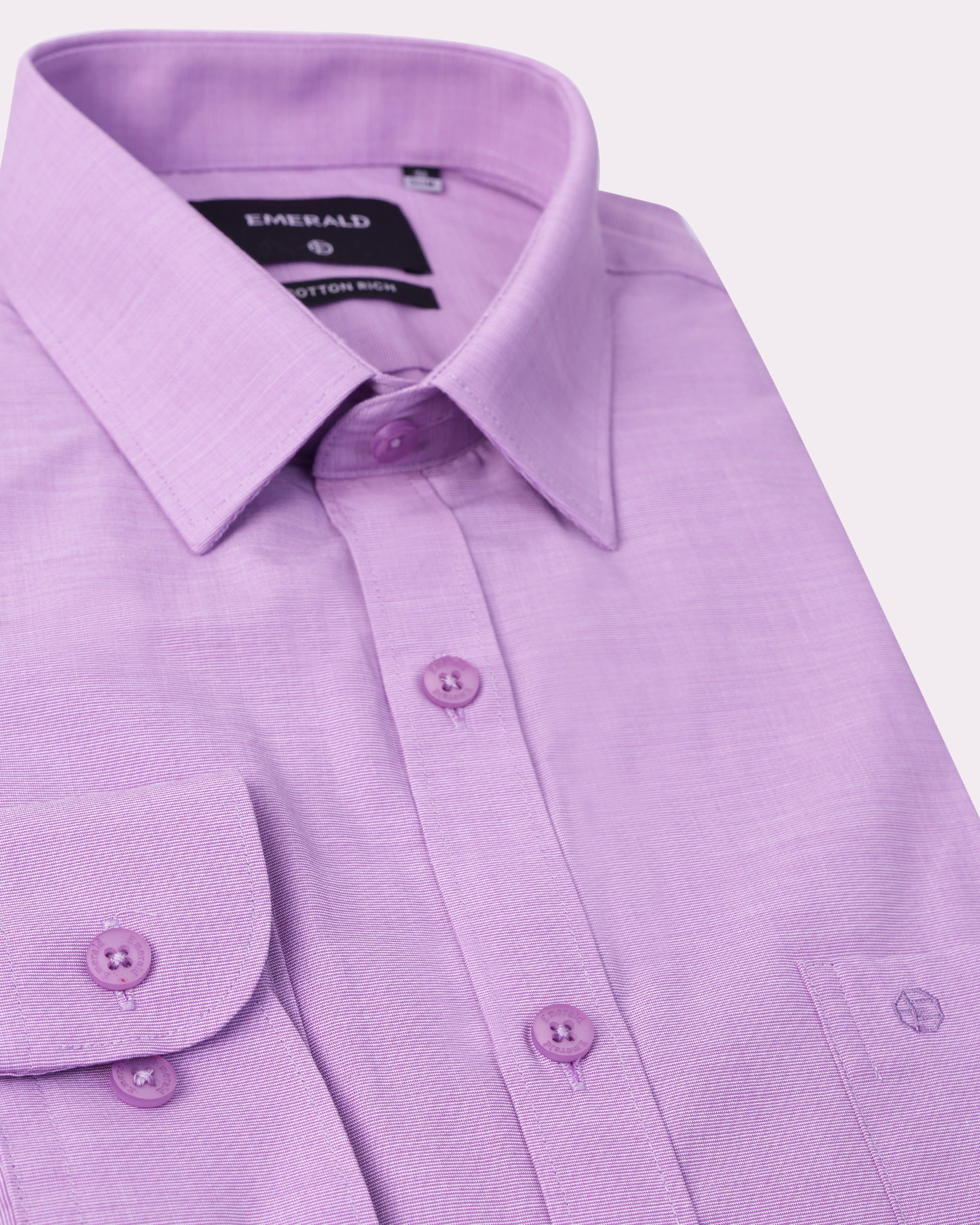 Emerald Formal Fil A Fil Slim Fit-Lavender Frost