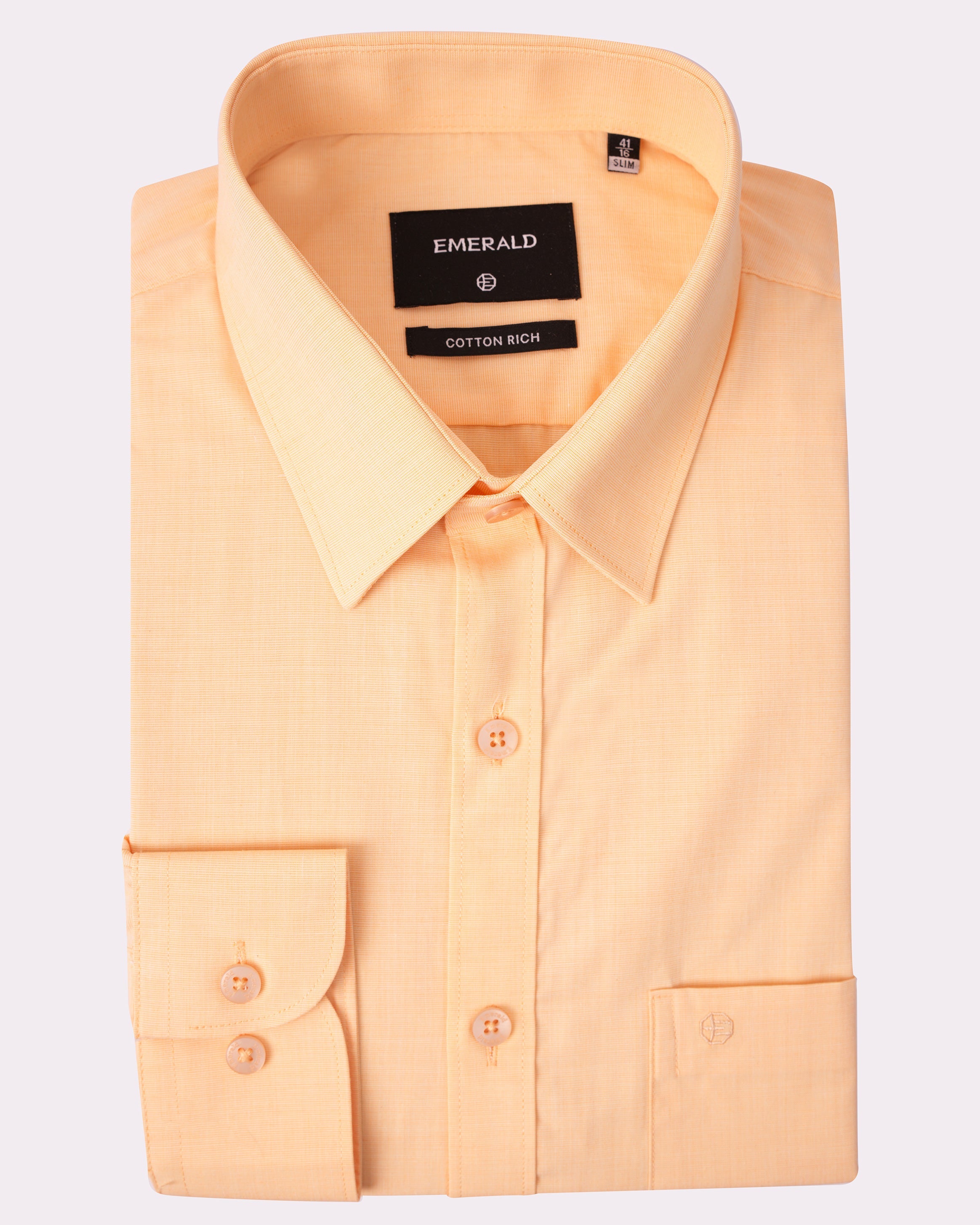 Emerald Formal Fil A Fil Slim Fit-Yellow Raffia