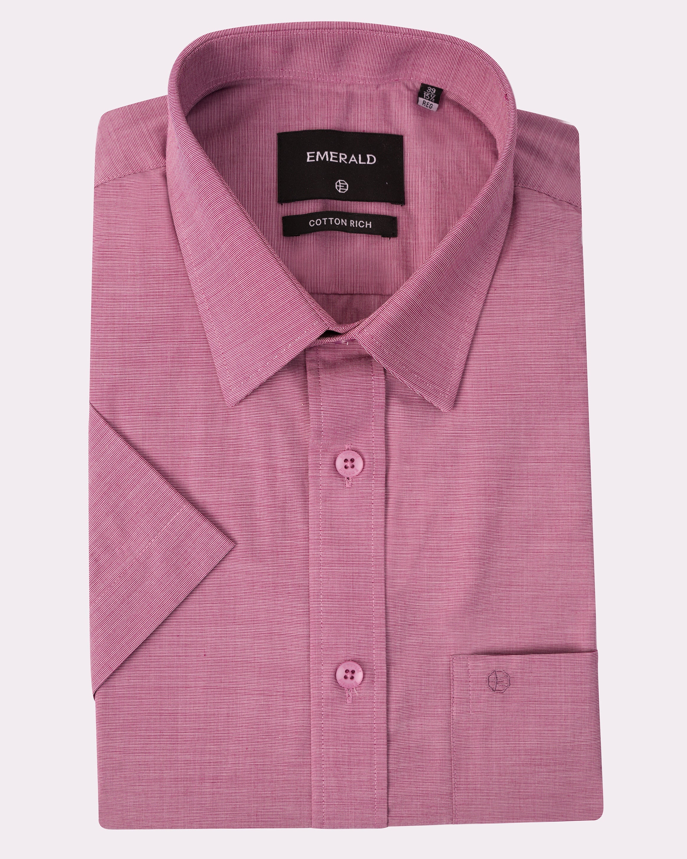 Emerald Formal Fil A Fil Regular Fit-Berry Conserve