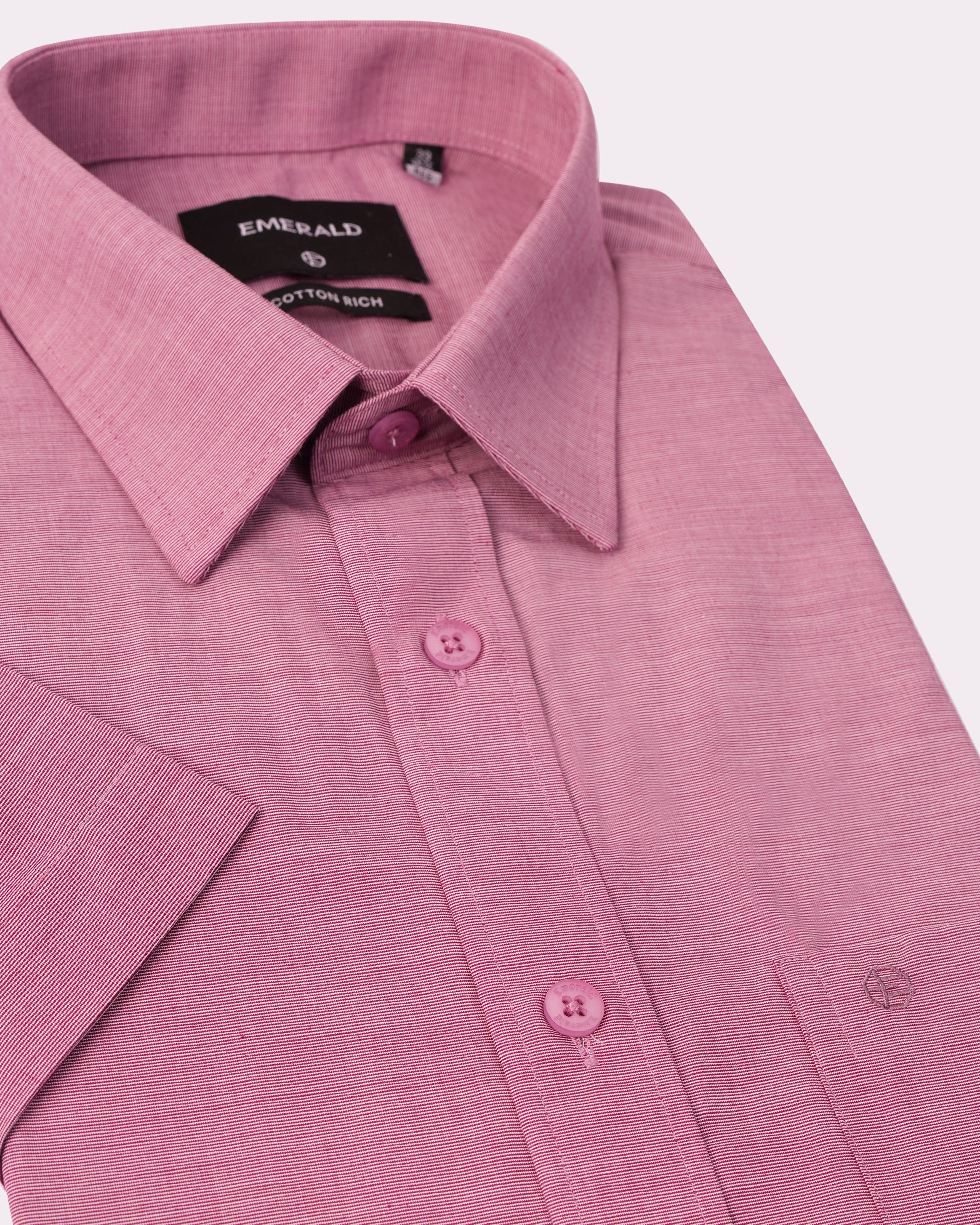 Emerald Formal Fil A Fil Regular Fit-Berry Conserve