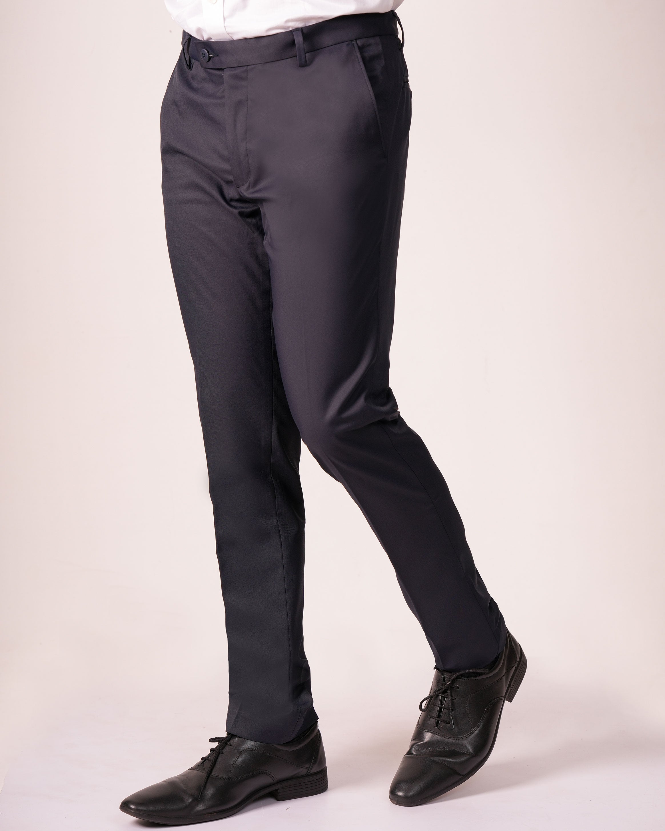 Mansak Formal Trouser Plain 20 X 20 Fit-Dark Denim