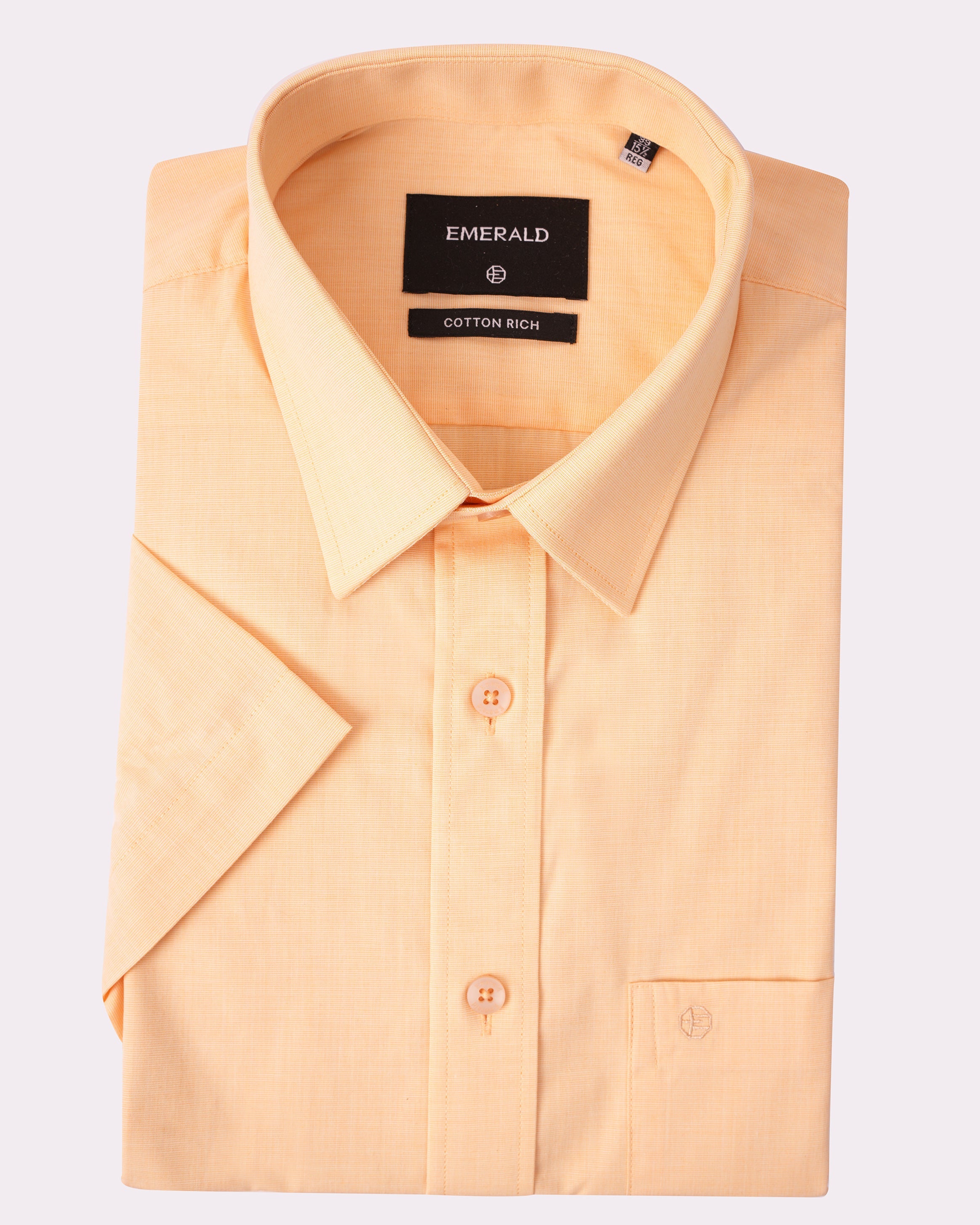 Emerald Formal Fil A Fil Regular Fit-Yellow Raffia