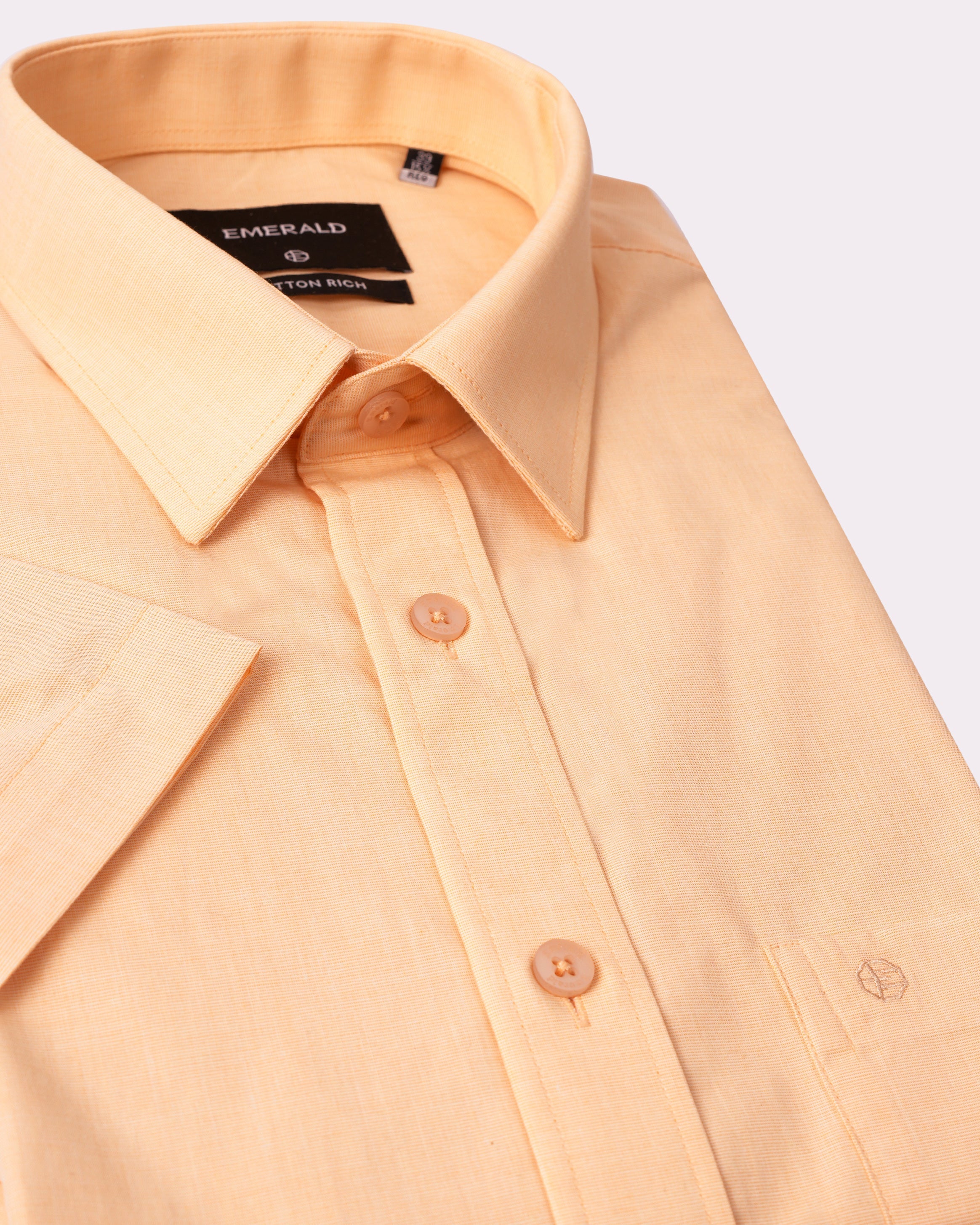 Emerald Formal Fil A Fil Regular Fit-Yellow Raffia