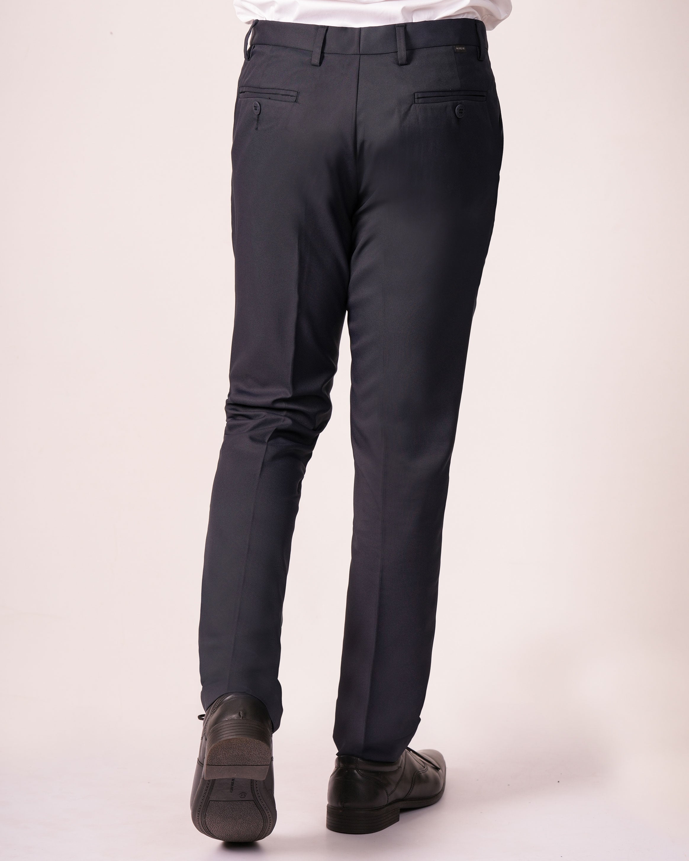 Mansak Formal Trouser Plain 20 X 20 Fit-Dark Denim