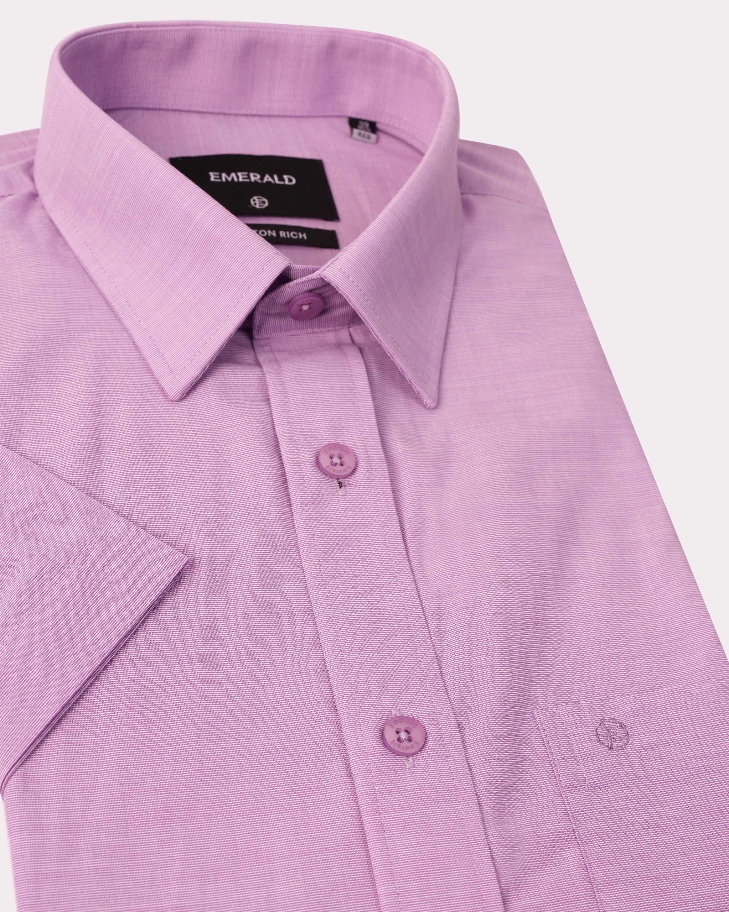 Emerald Formal Fil A Fil Regular Fit-Lavender Frost