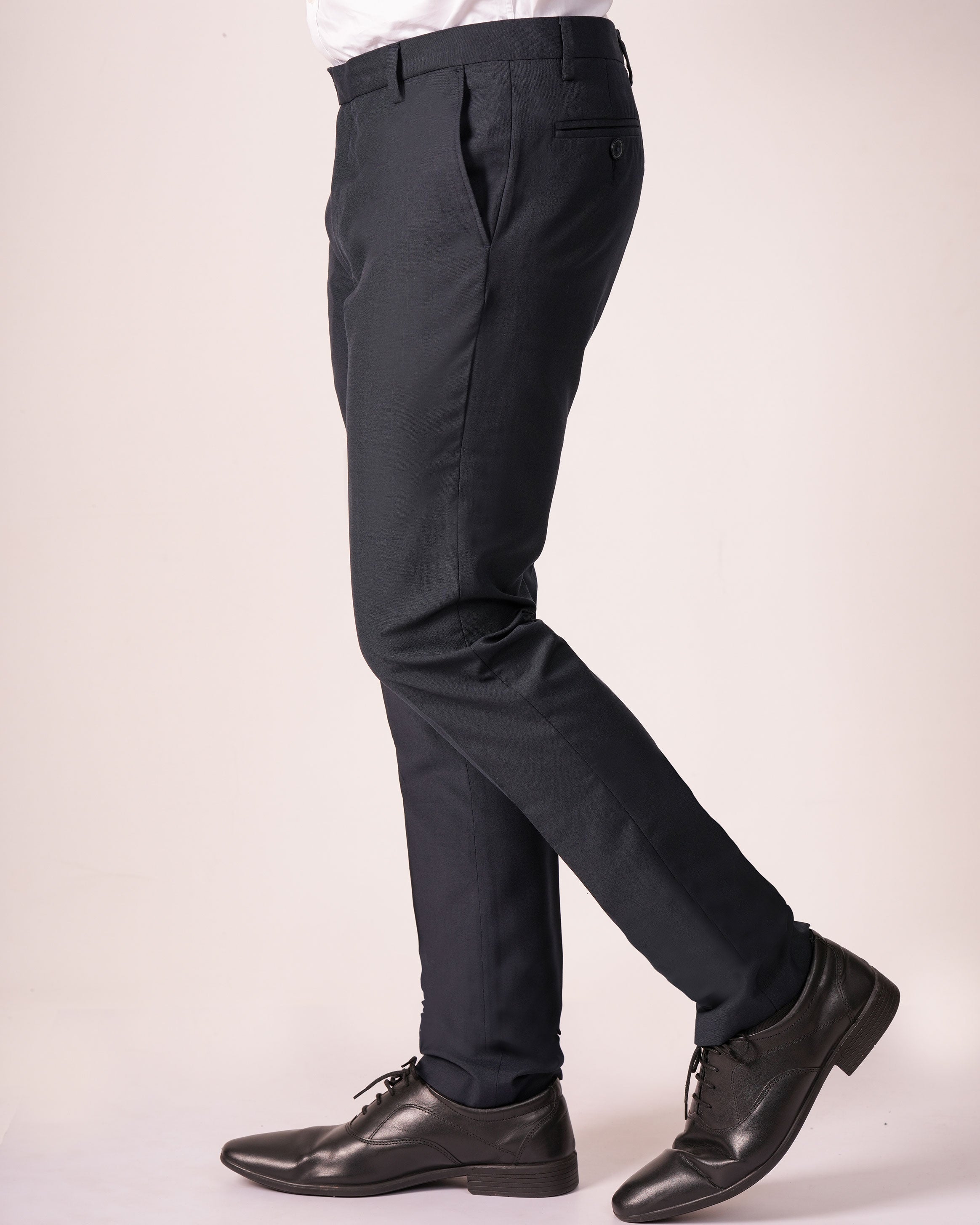 Emerald Formal Trouser Plain Ultra Slim Fit-Black Inck