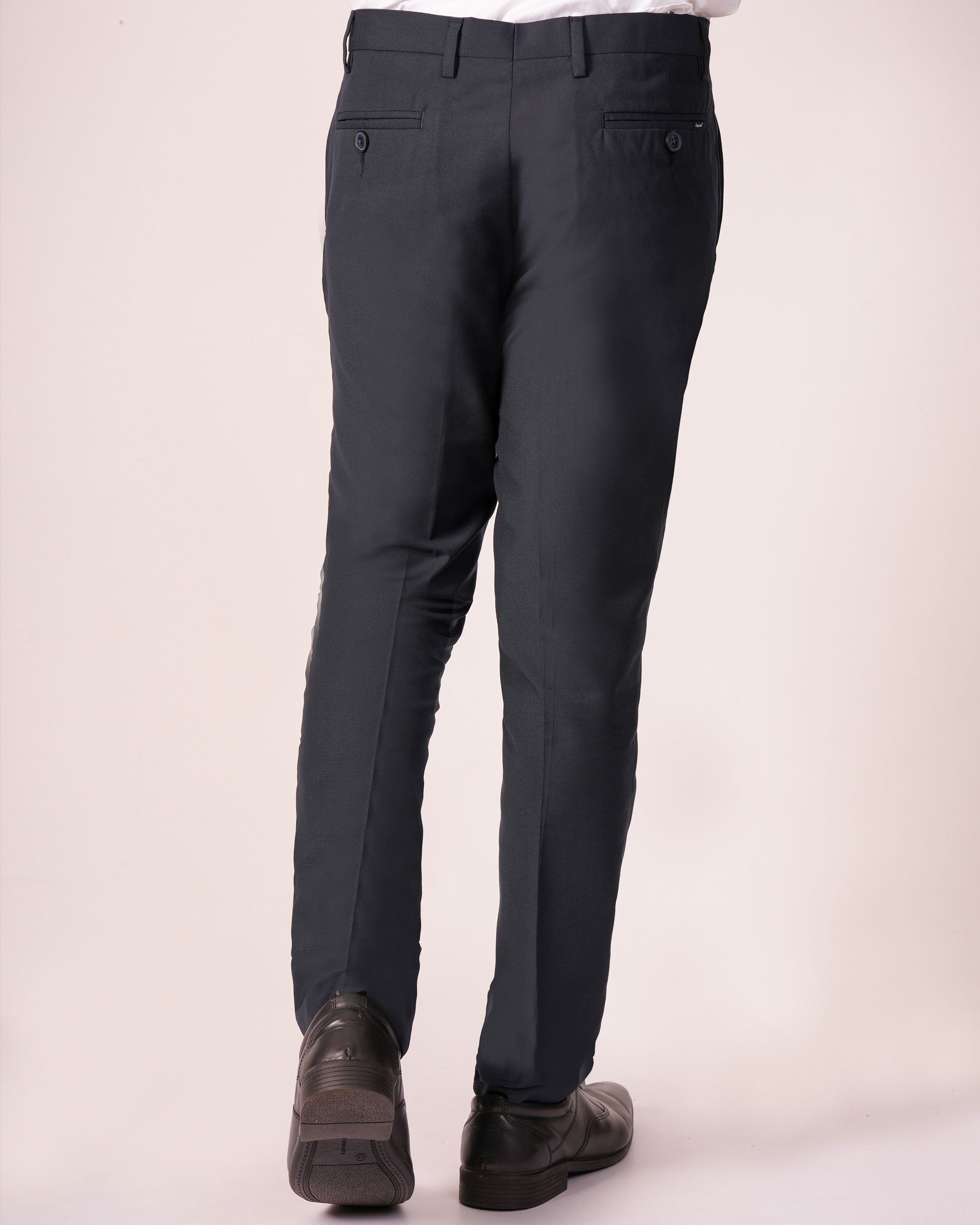 Emerald Formal Trouser Plain Ultra Slim Fit-Black Inck
