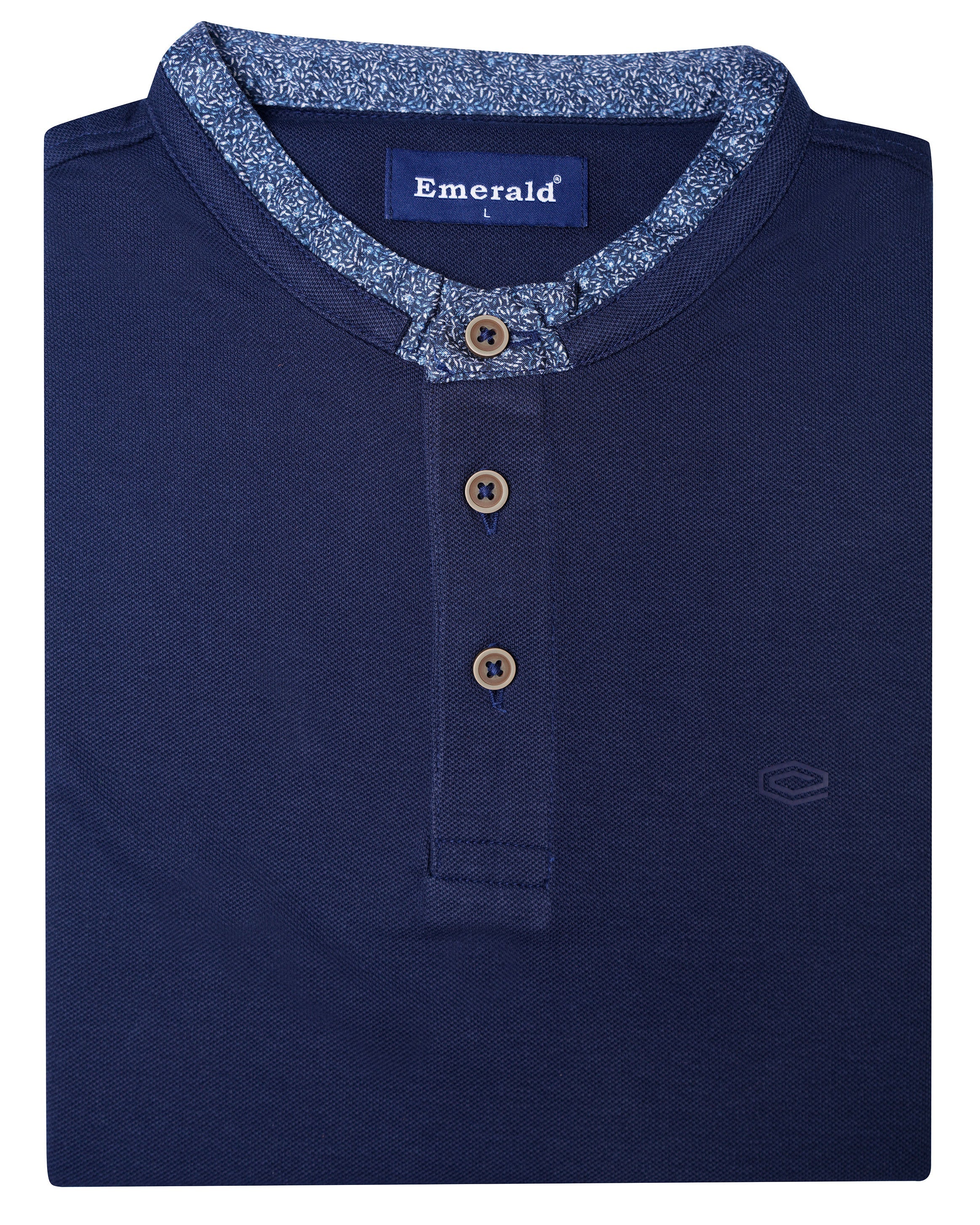 Polo Pique Solid Slim Fit-Insignia Blue