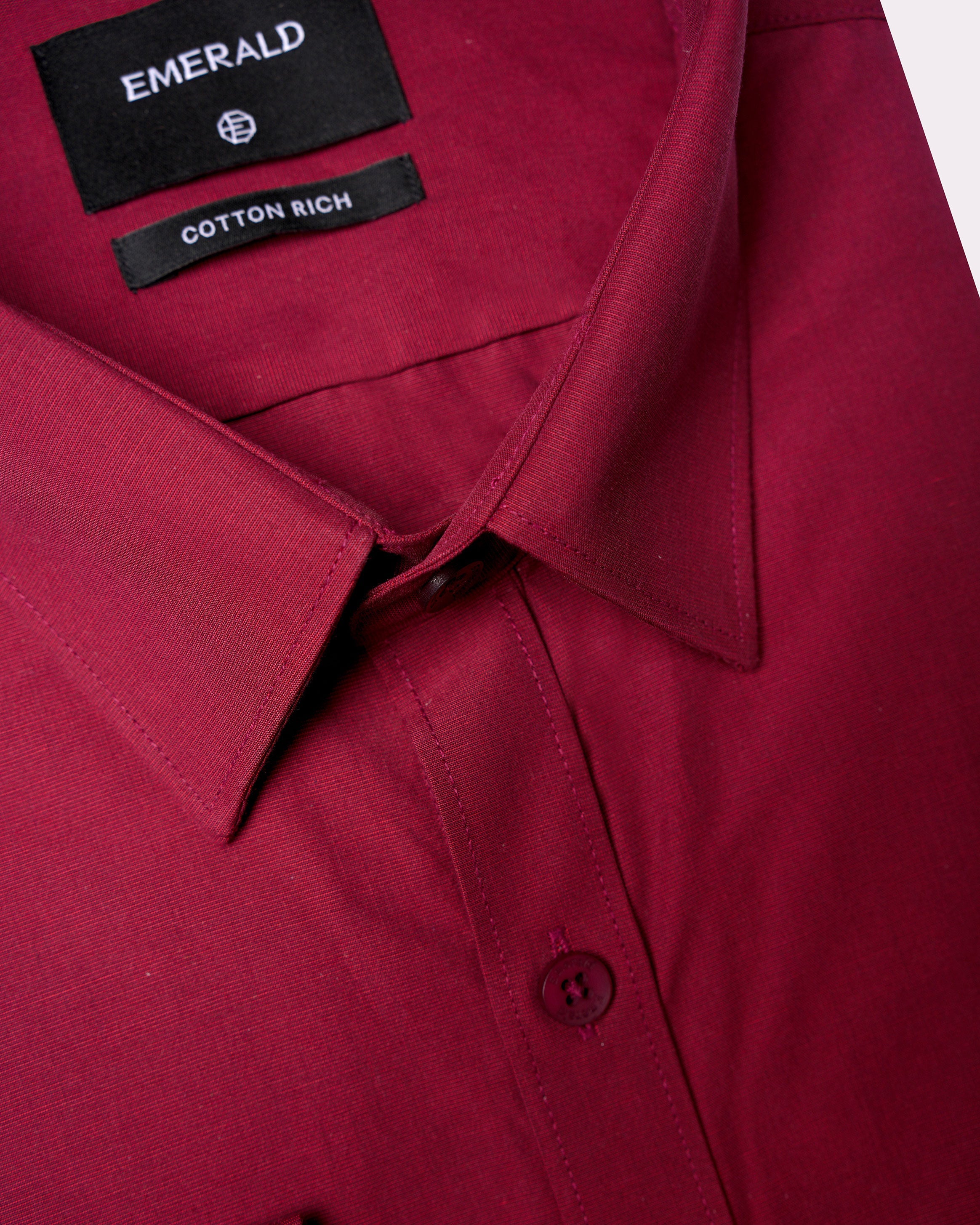 Emerald Formal Fil A Fil Slim Fit-True Red