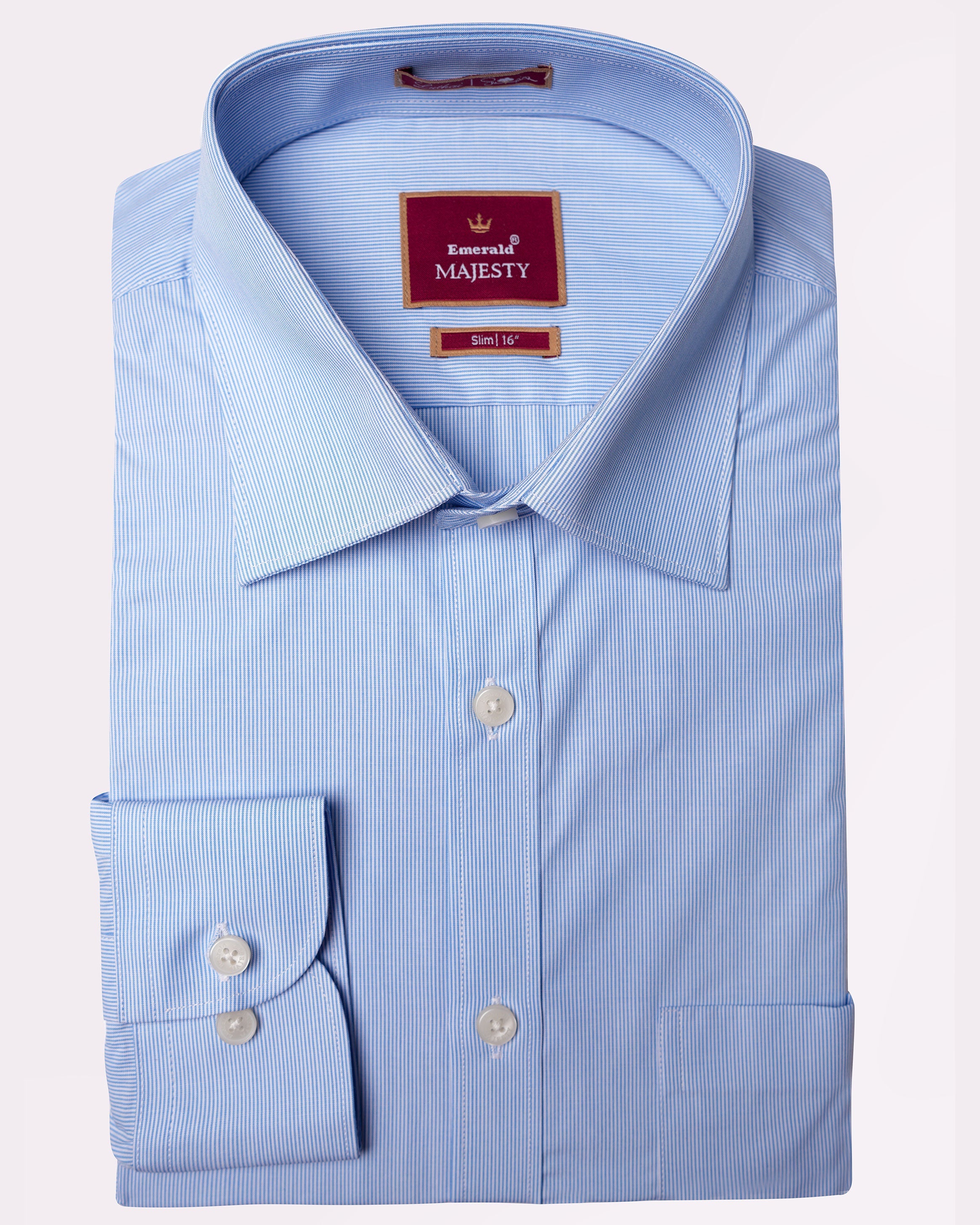 Emerald Majesty Stripe Slim Fit-Little Boy Blue