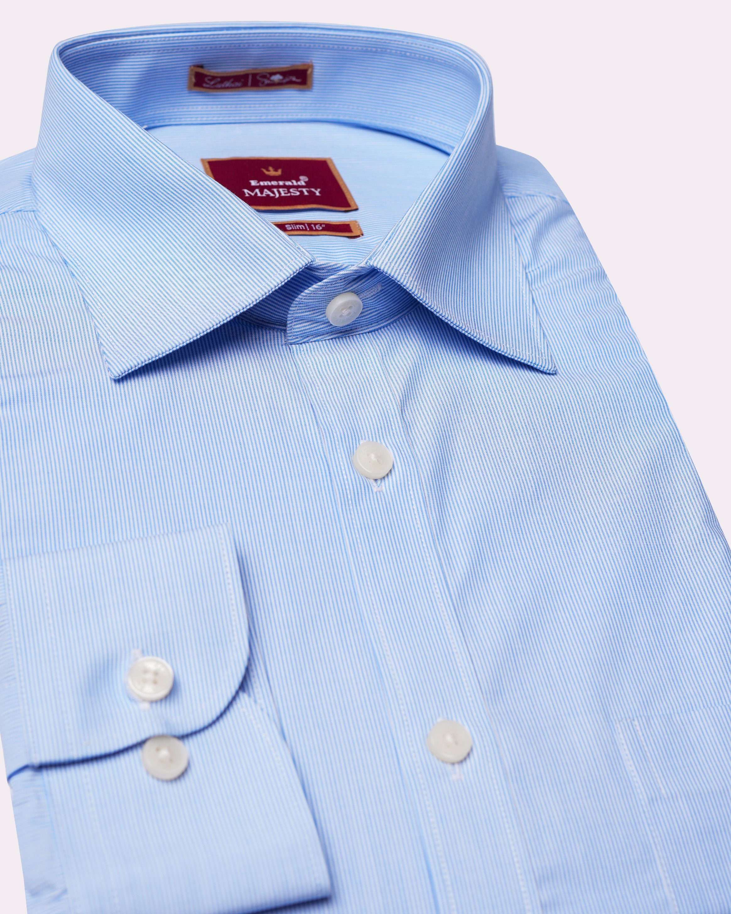 Emerald Majesty Stripe Slim Fit-Little Boy Blue