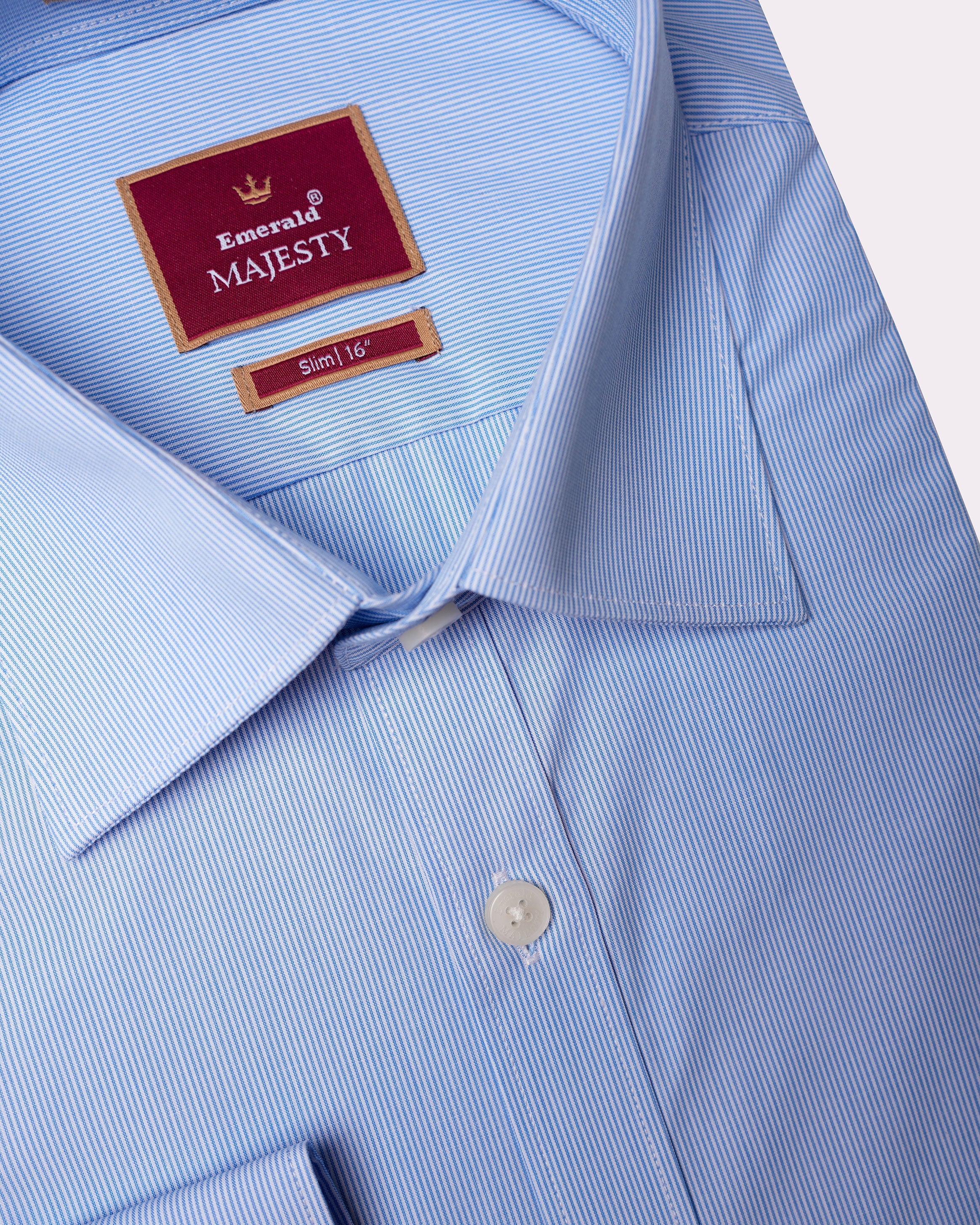 Emerald Majesty Stripe Slim Fit-Little Boy Blue