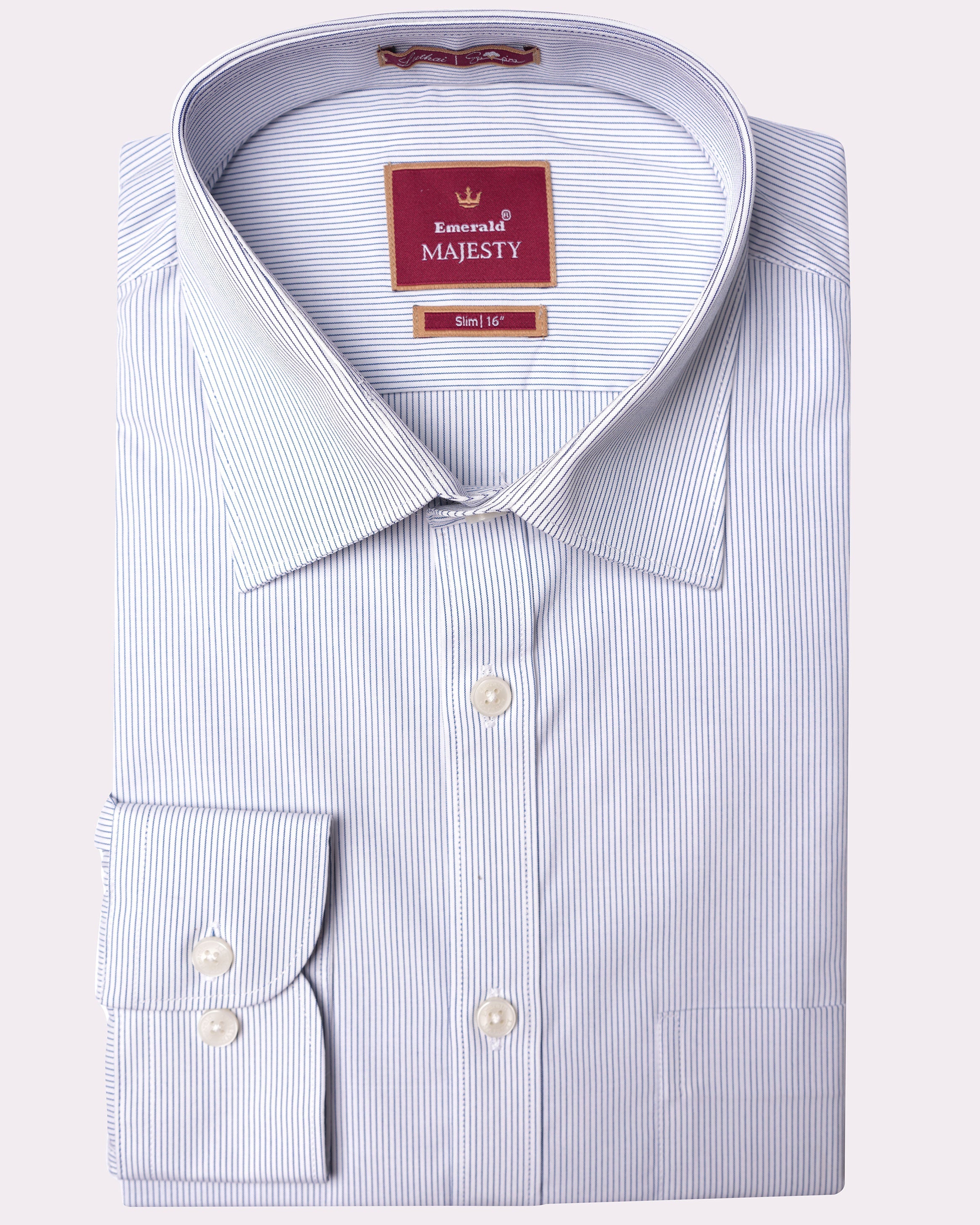 Emerald Majesty Stripe Slim Fit-Insignia Blue