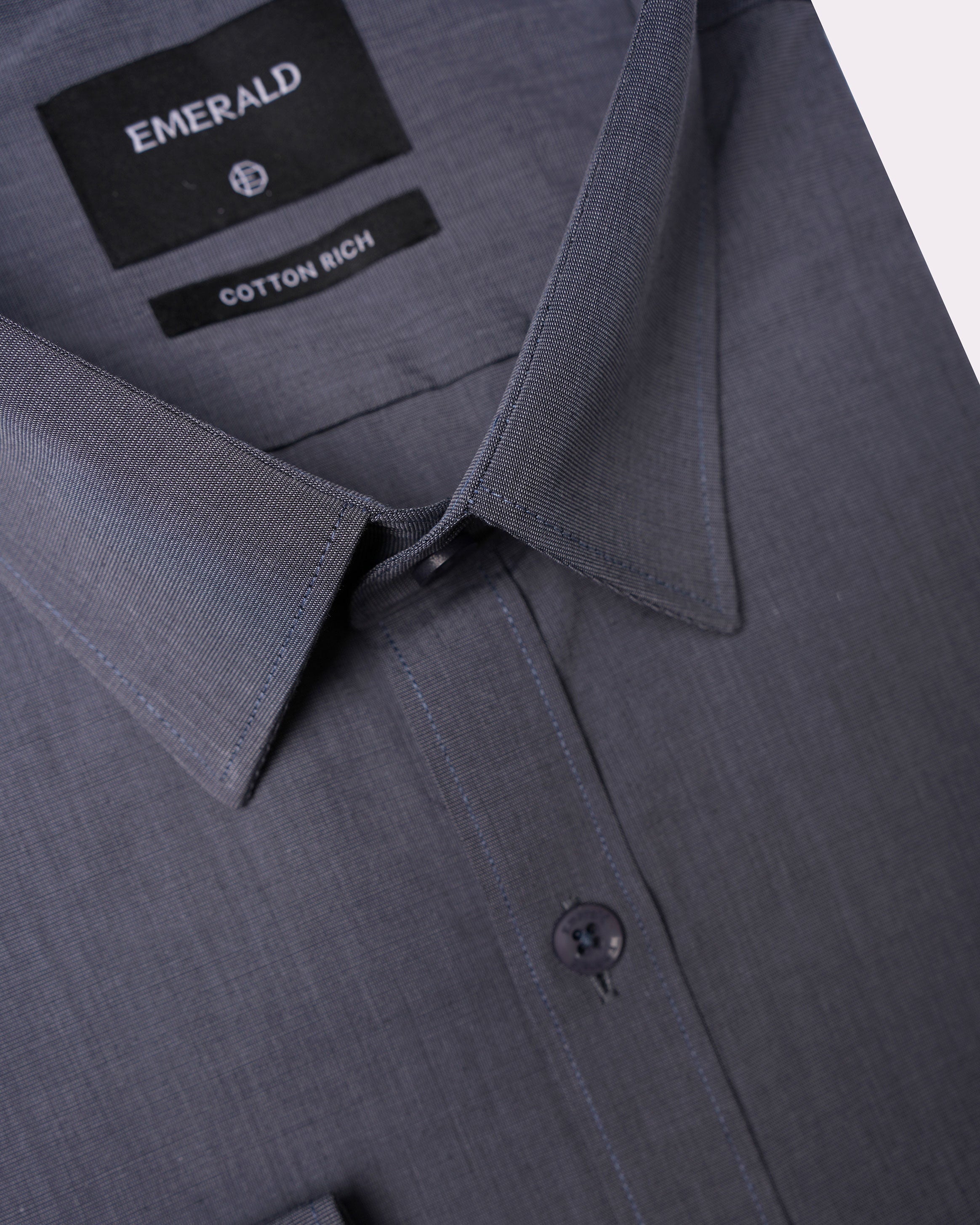 Emerald Formal Fil A Fil Slim Fit-Blue Heaven