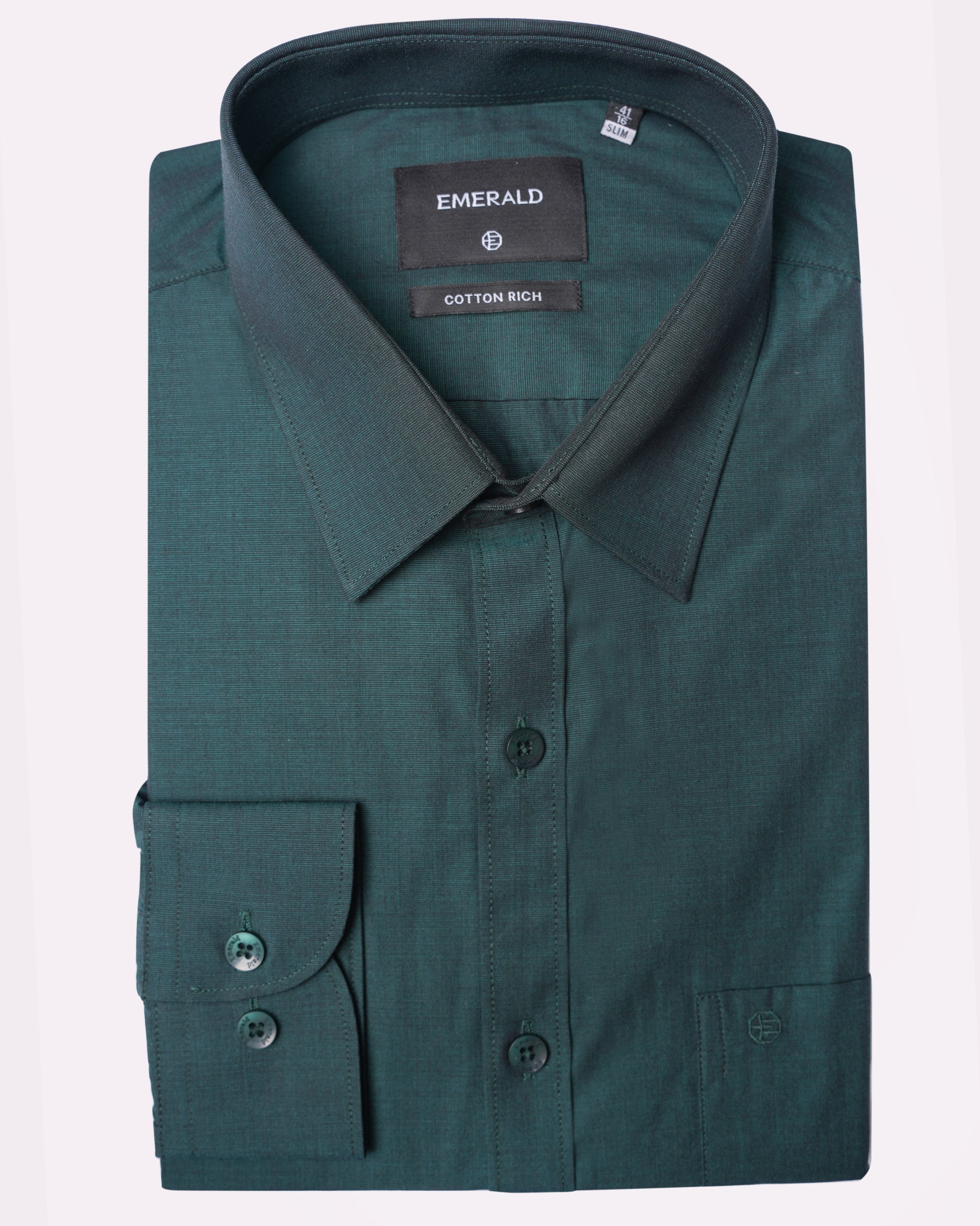 Emerald Formal Fil A Fil Slim Fit-Greener Pastures