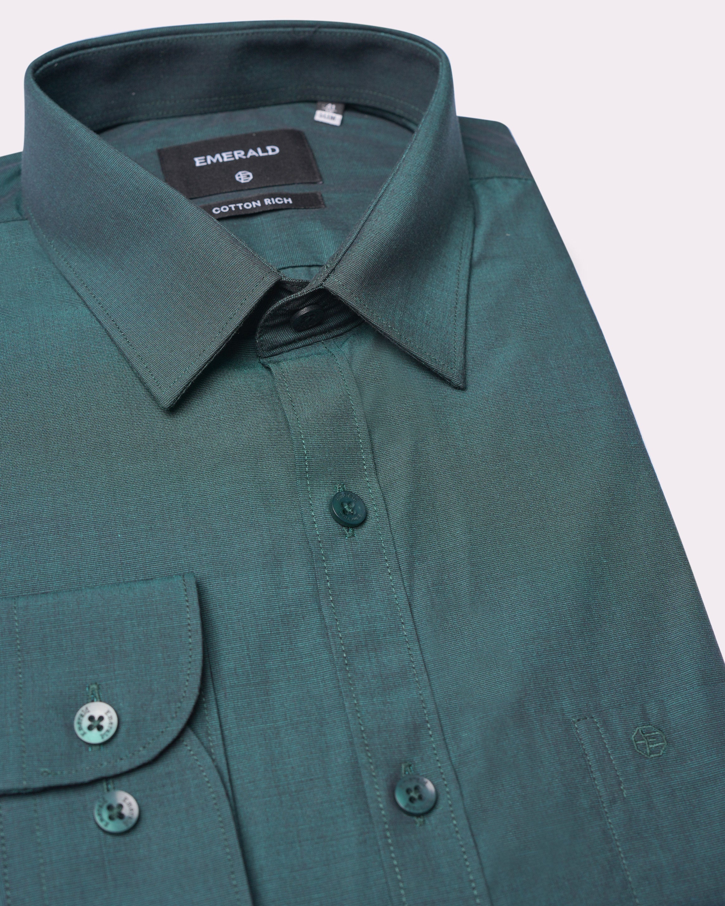 Emerald Formal Fil A Fil Slim Fit-Greener Pastures