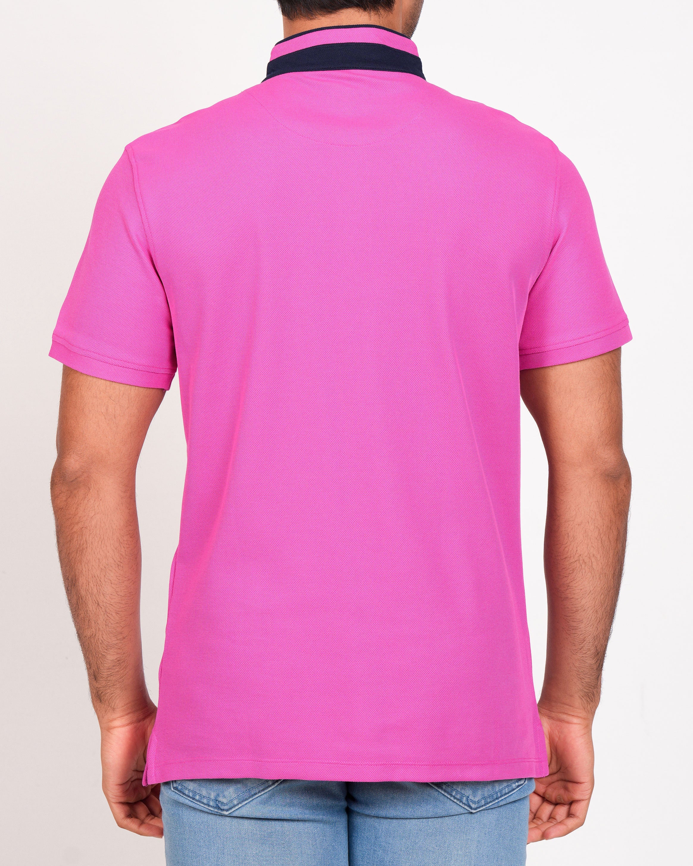 Polo Pique Solid Slim Fit-Geranium