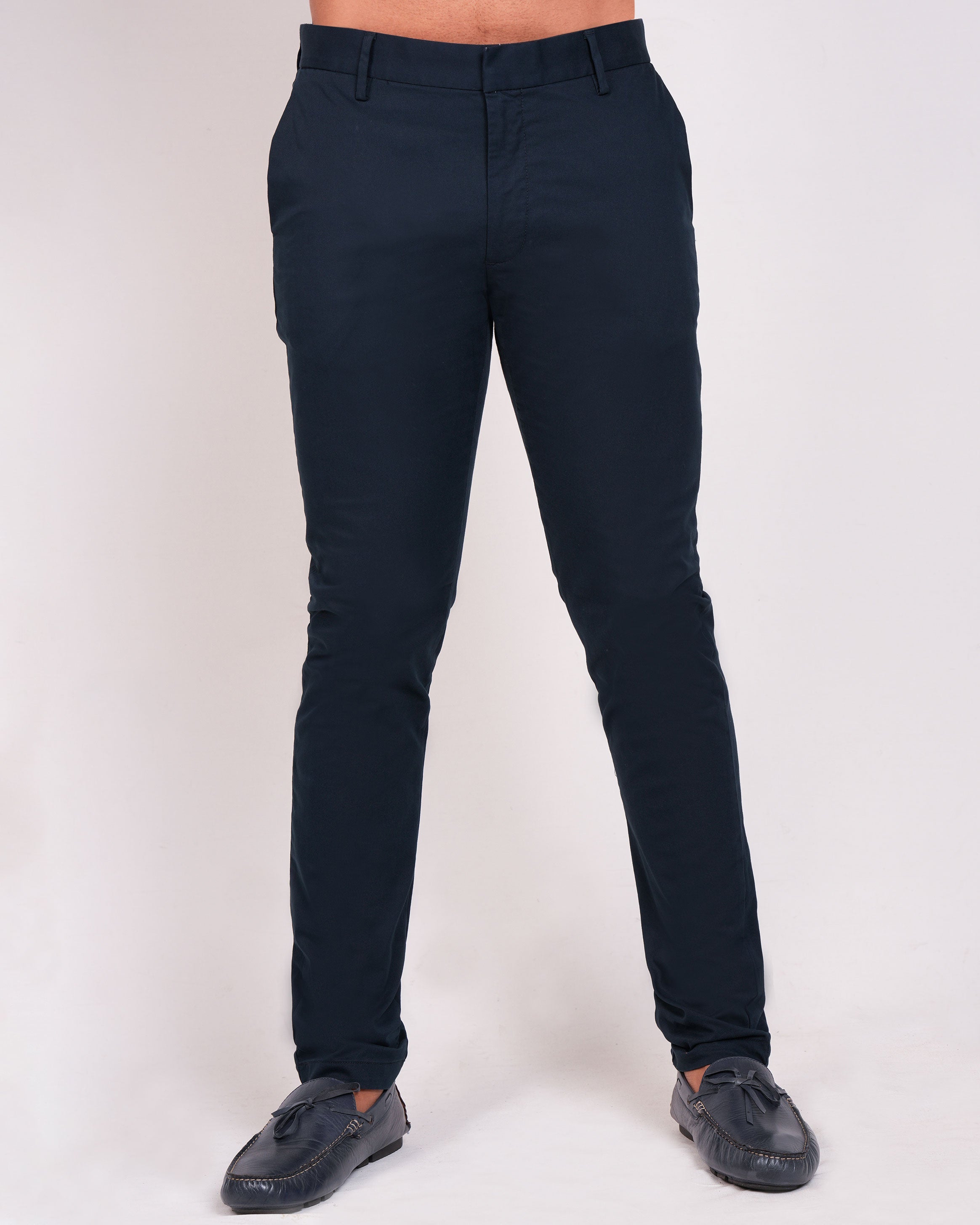 Emerald Chino Z Plain Slim Fit-China Blue