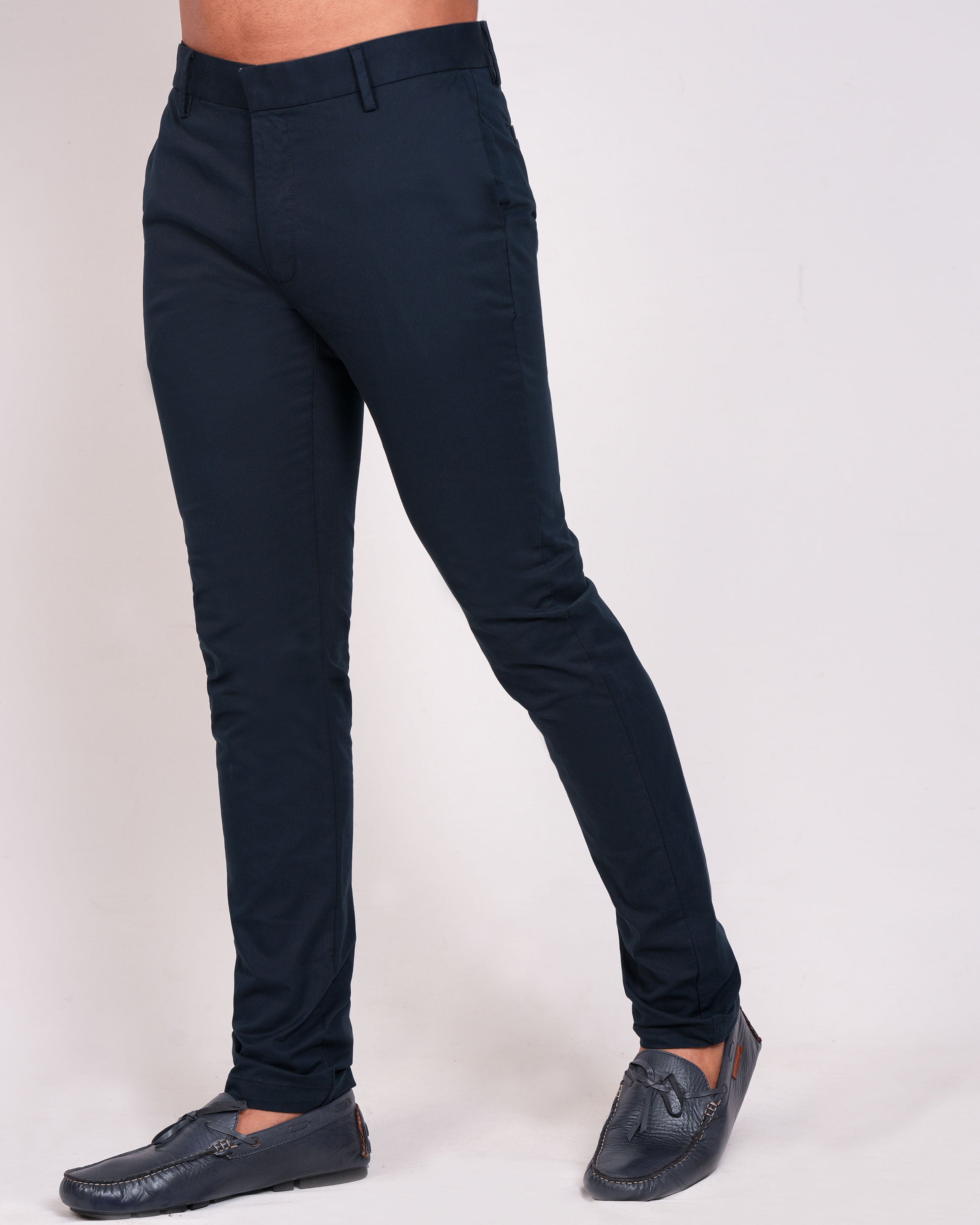 Emerald Chino Z Plain Slim Fit-China Blue