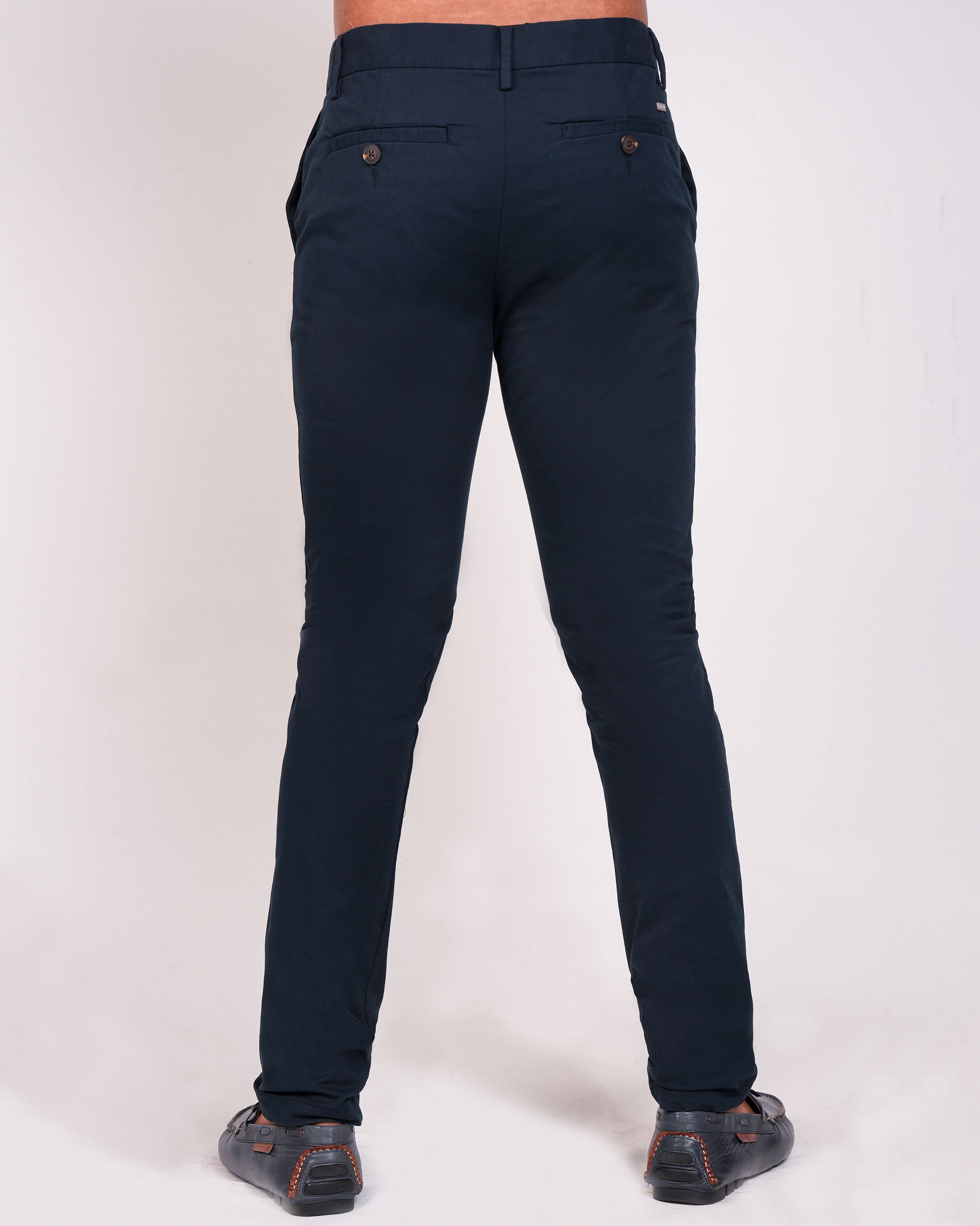 Emerald Chino Z Plain Slim Fit-China Blue